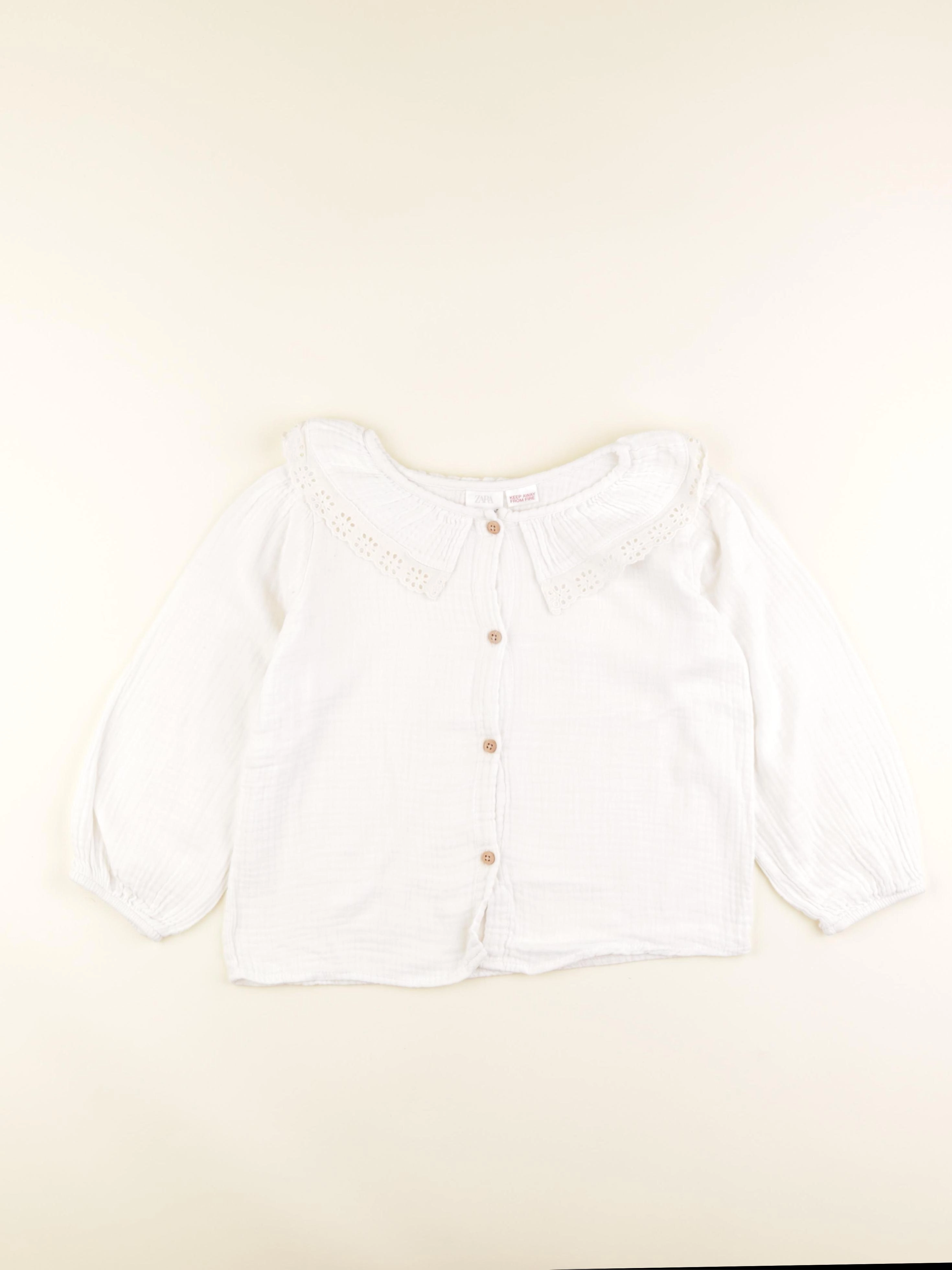 Zara - blouse blanc - 6/7 ans