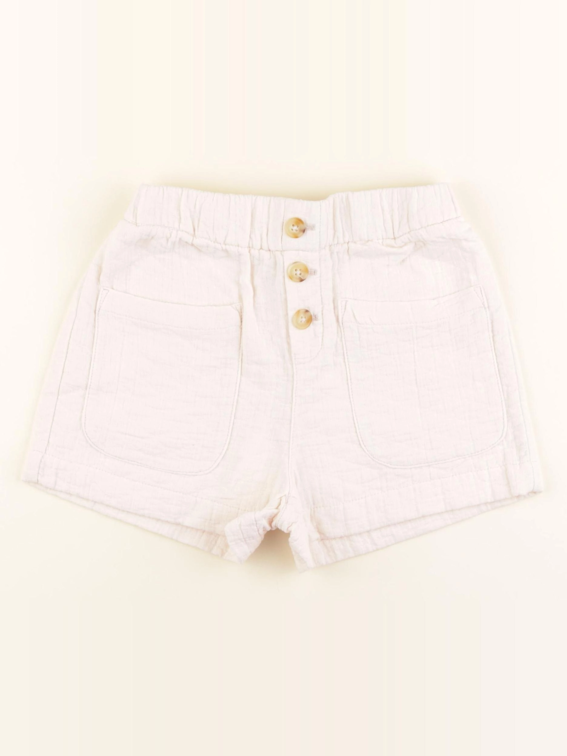 Monoprix - short beige - 8 ans