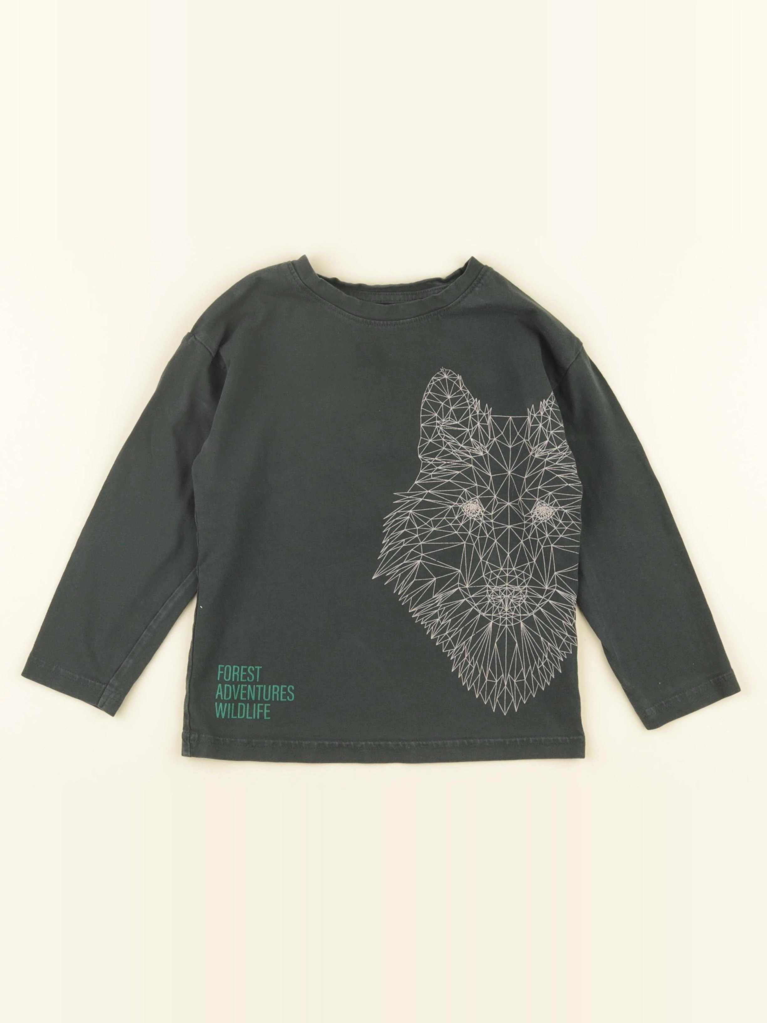Vertbaudet - tee-shirt vert - 5 ans