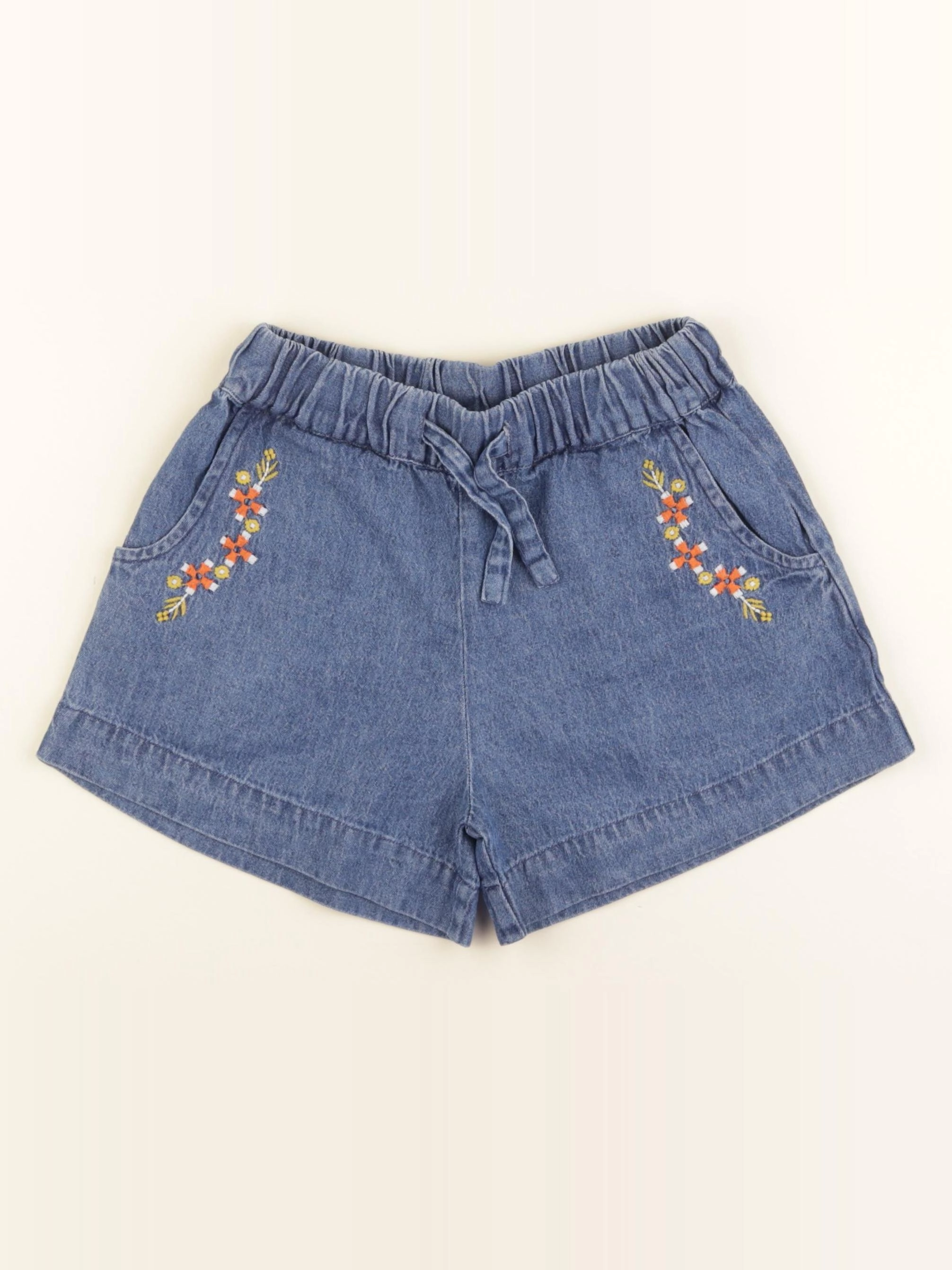 Monoprix - short bleu - 6 ans