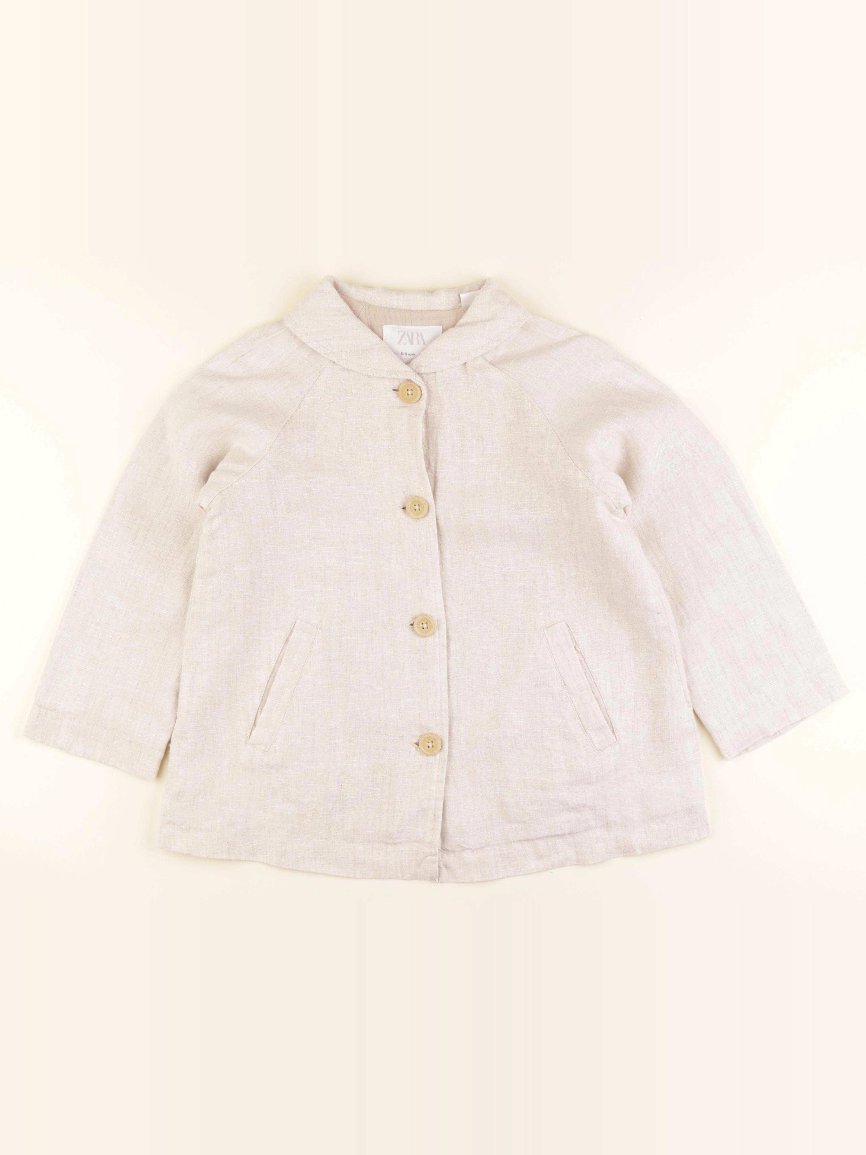 Zara - veste beige - 5/6 ans