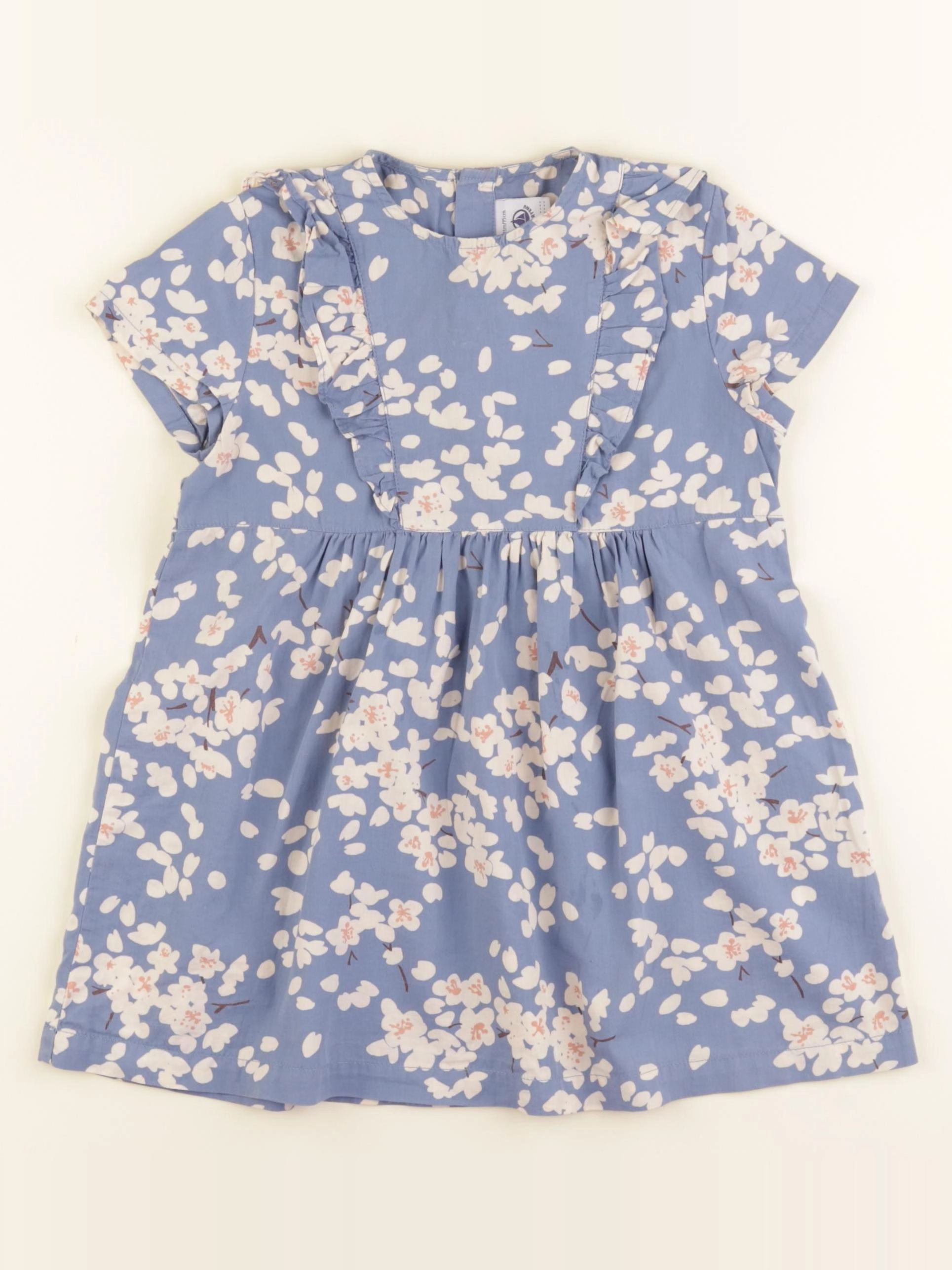 Petit Bateau - robe bleu - 36 mois