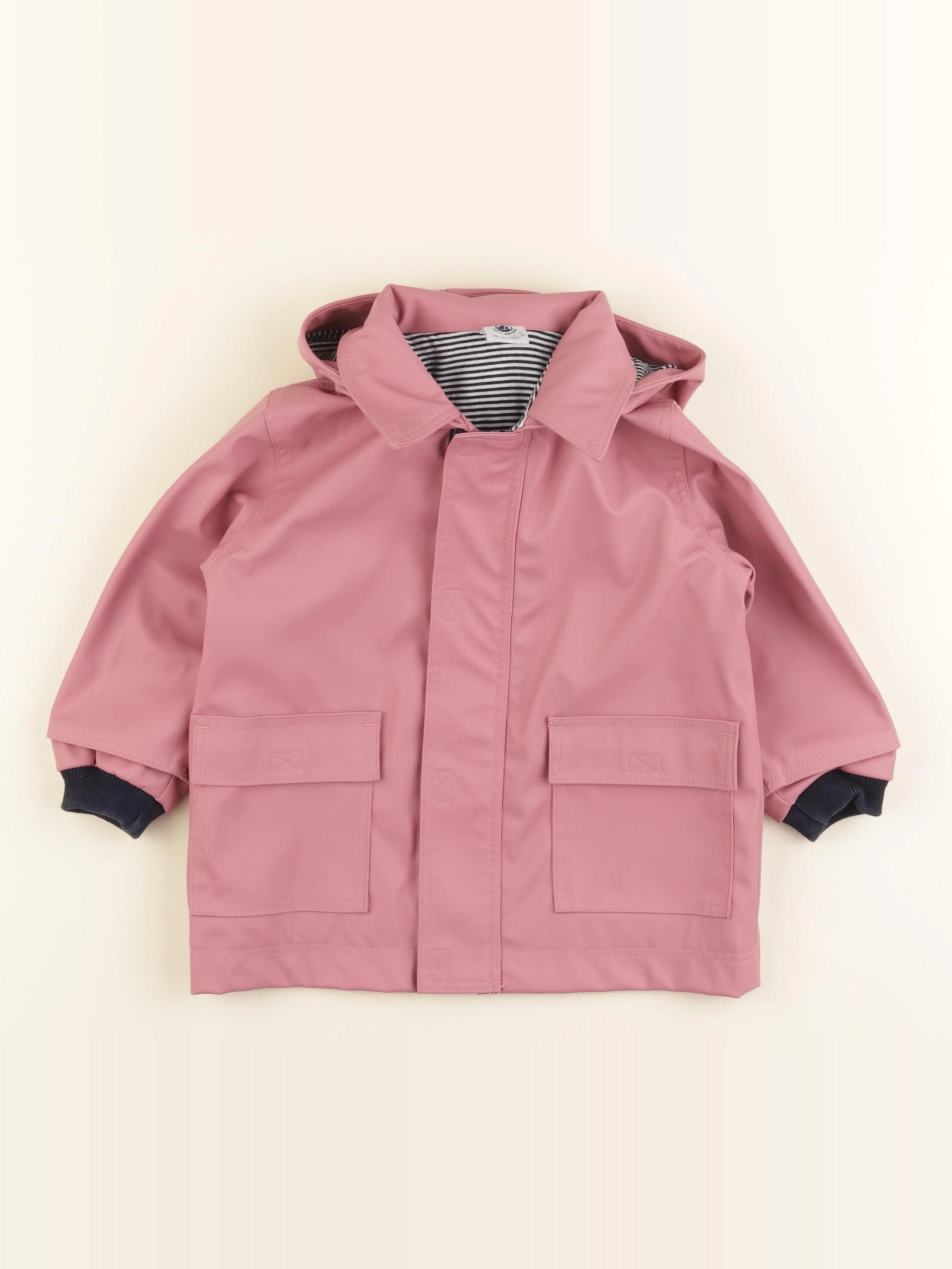 Petit Bateau - imperméable rose - 18 mois