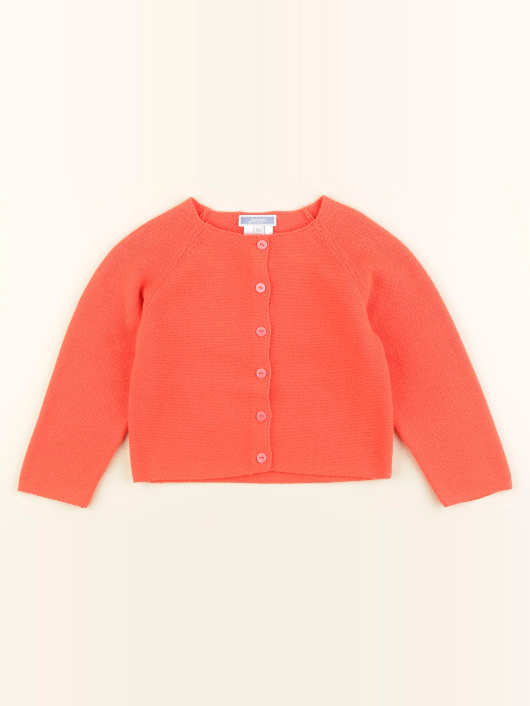 Jacadi - gilet rouge - 24 mois