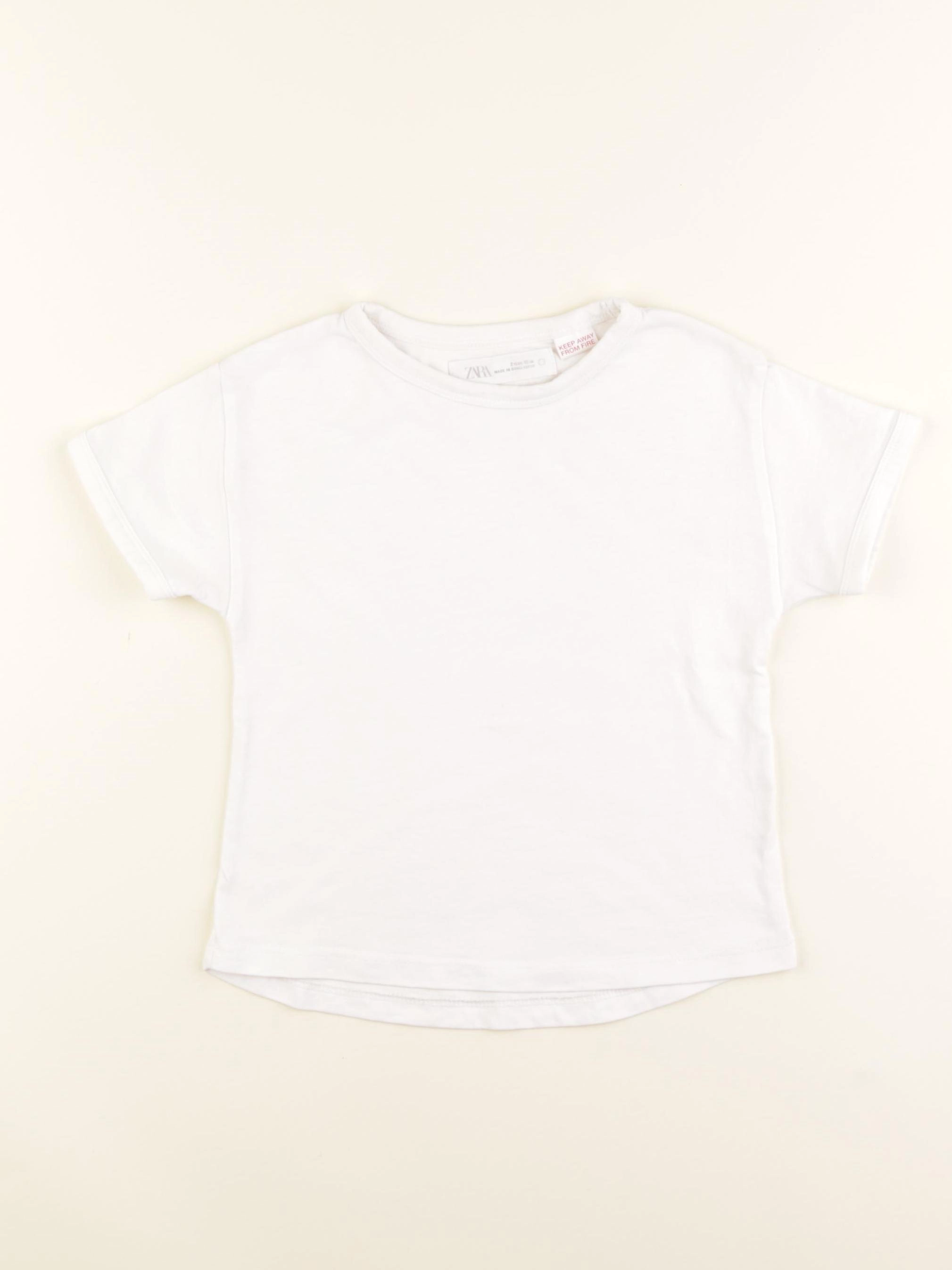 Zara - tee-shirt blanc - 2 ans