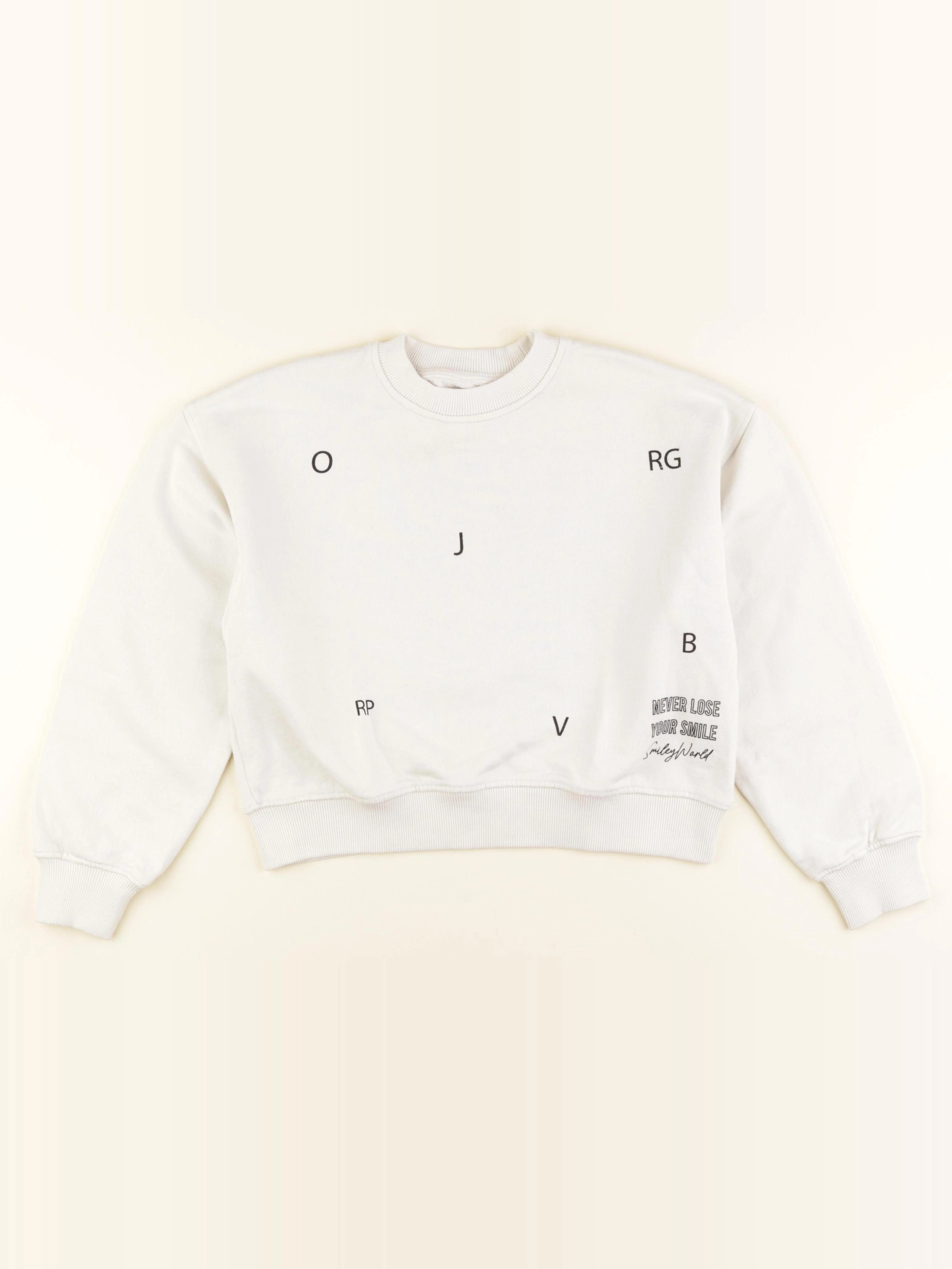 Zara - sweat blanc - 9/10 ans