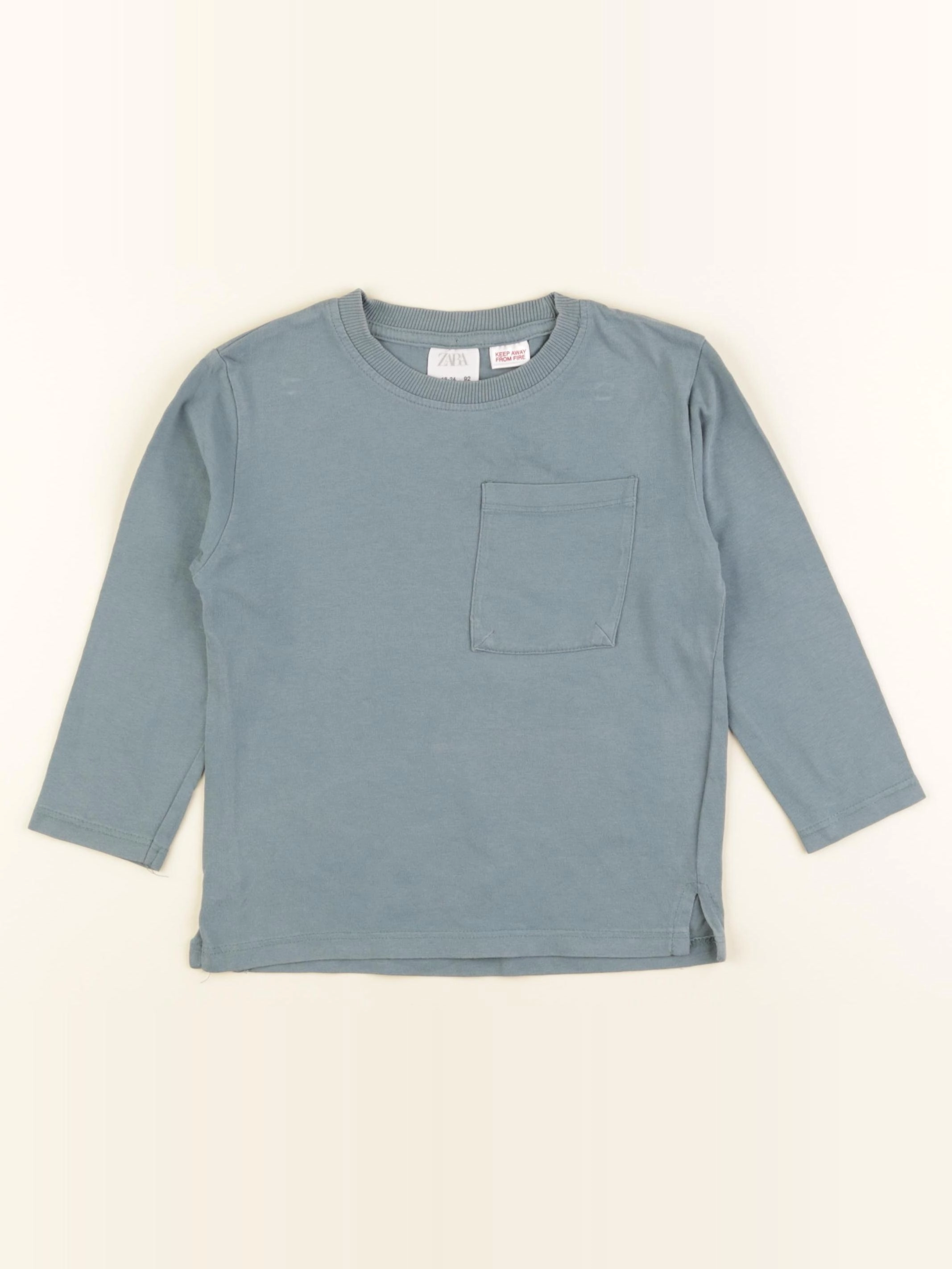 Zara - tee-shirt vert - 18/24 mois