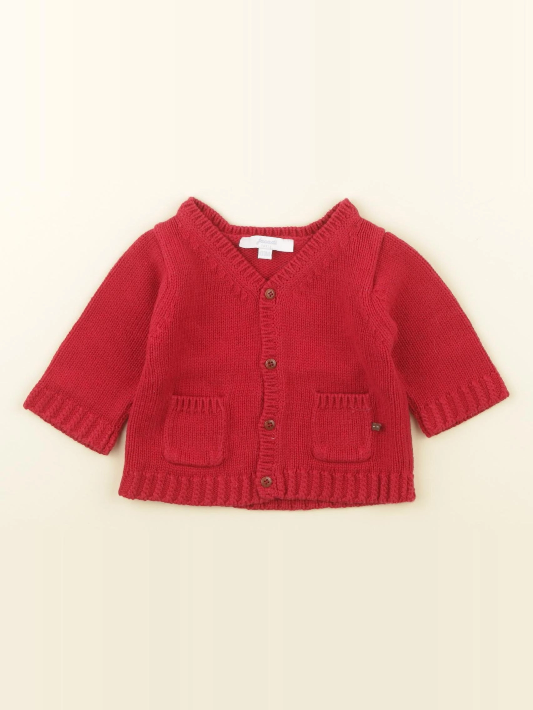 Jacadi - gilet rouge - 3 mois