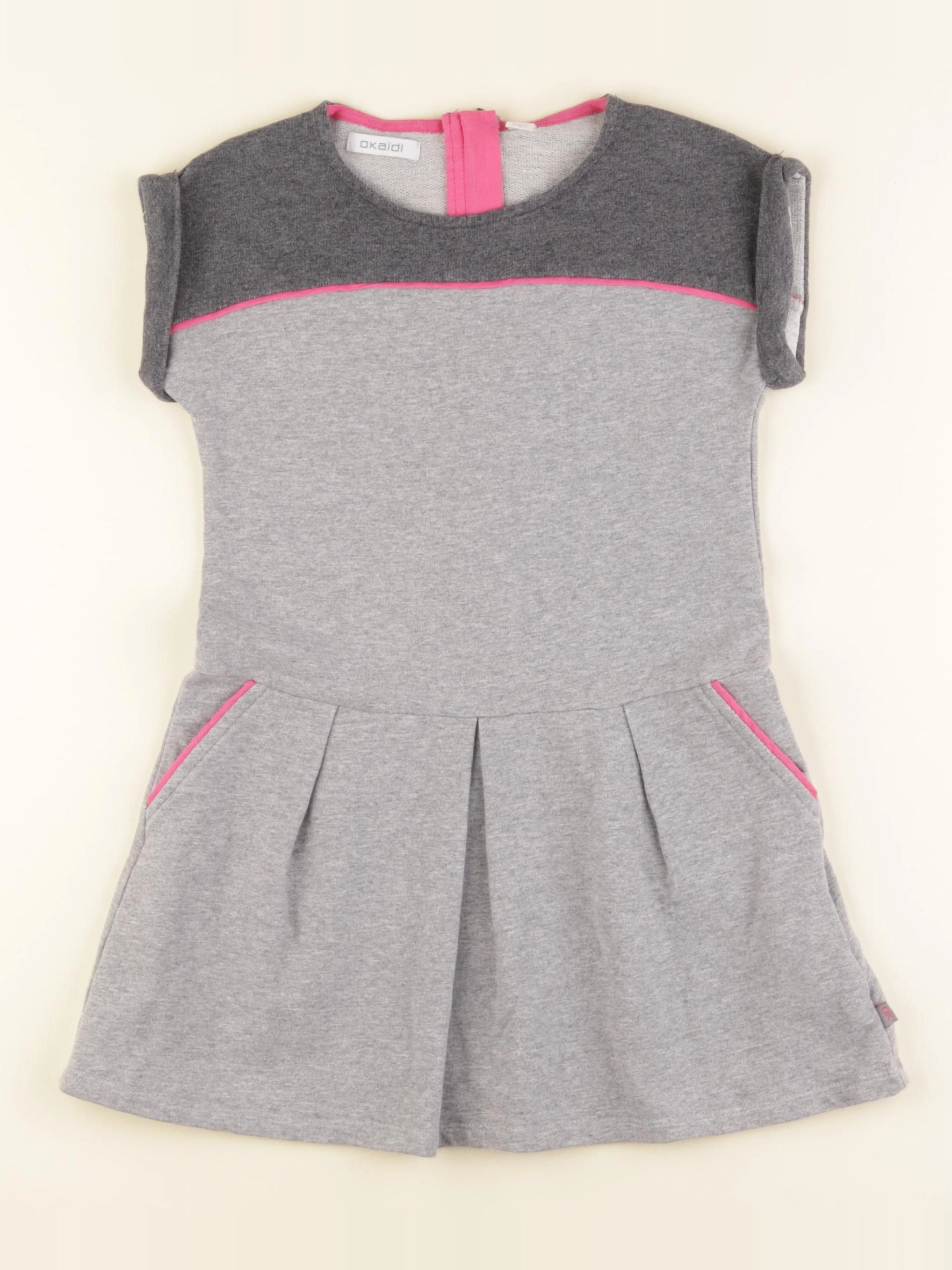 Okaidi - robe gris - 6 ans