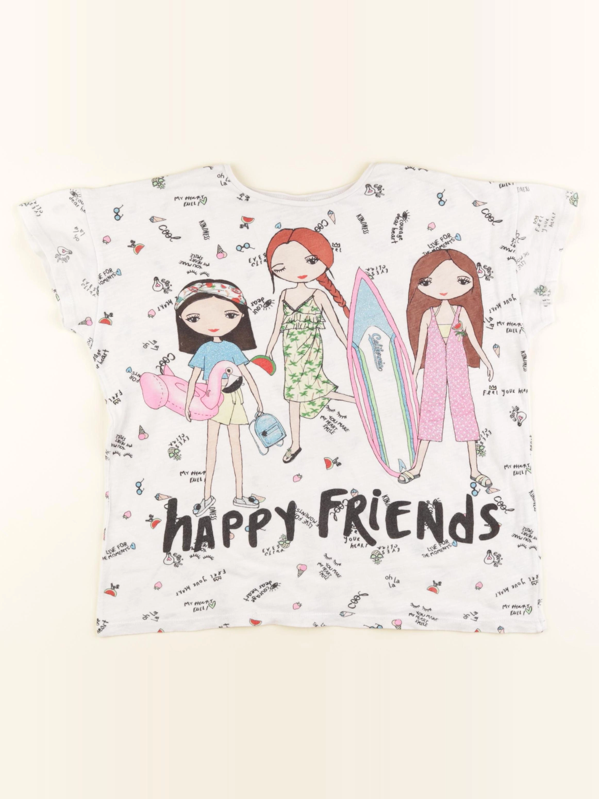 Zara - tee-shirt blanc - 7 ans