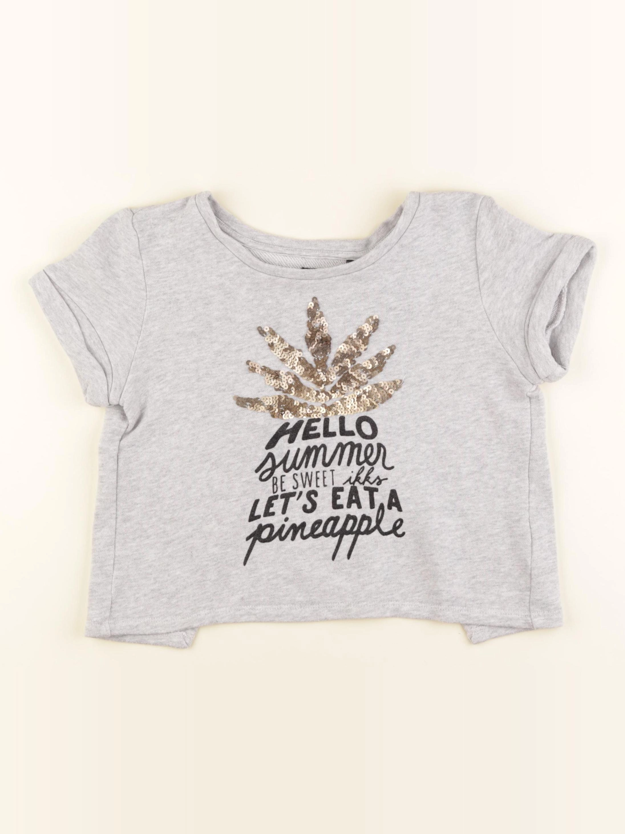 IKKS - sweat gris - 10 ans