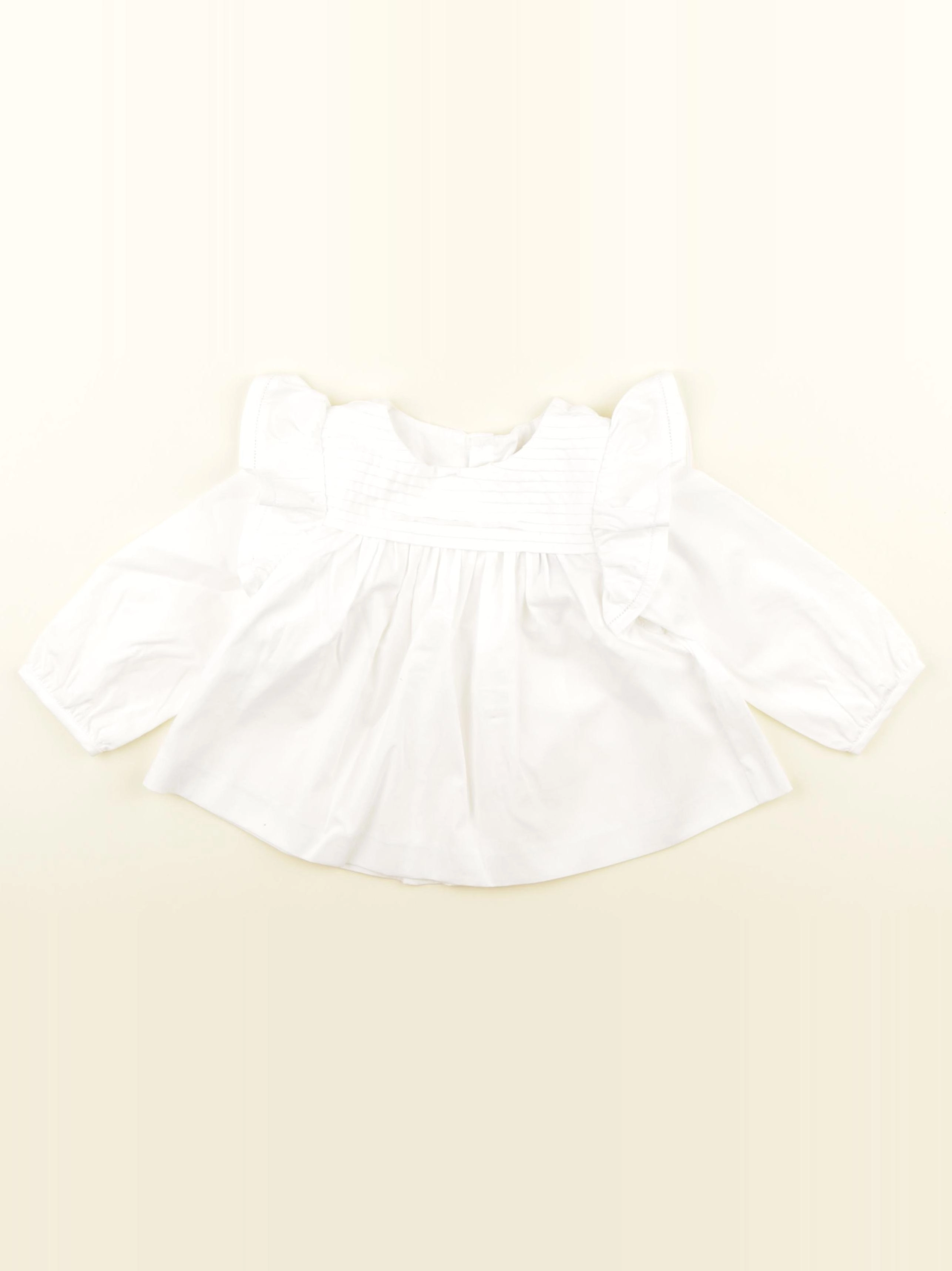 Jacadi - blouse blanc - 18 mois