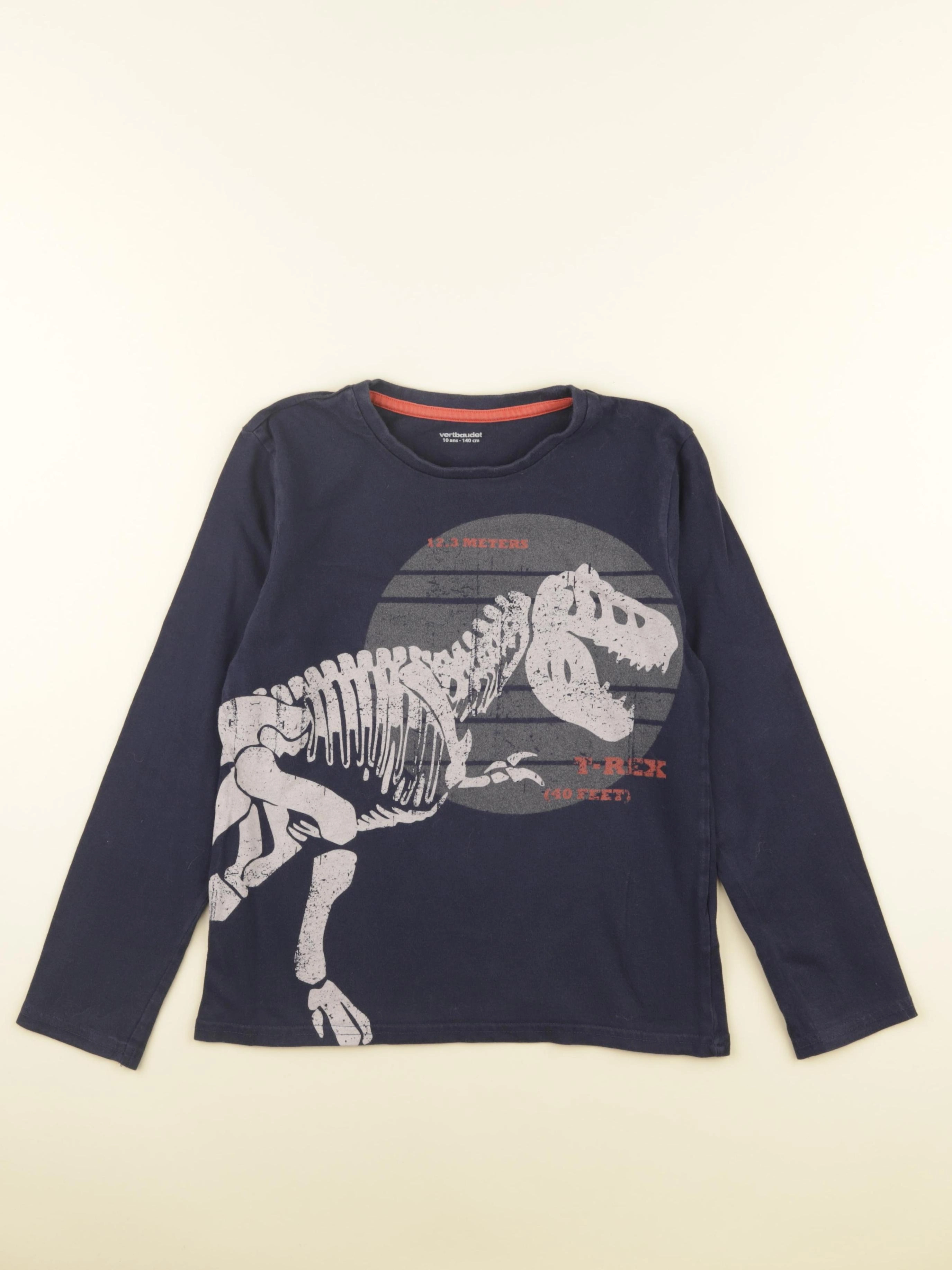 Vertbaudet - tee-shirt bleu - 10 ans