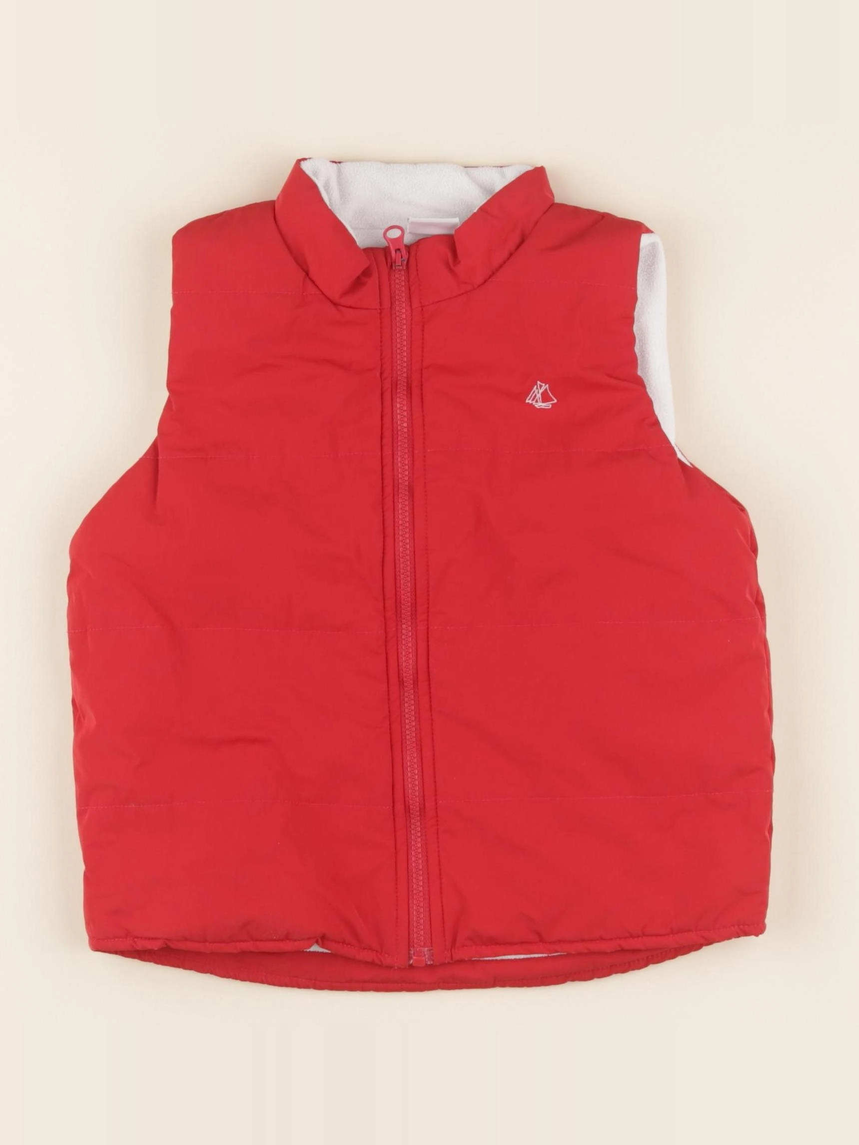 Petit Bateau - doudoune rouge - 24 mois