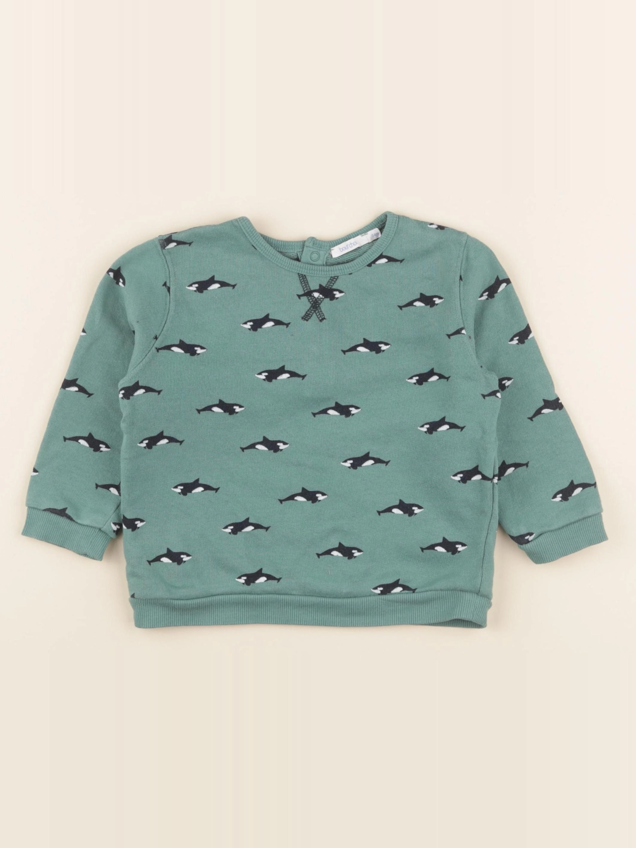 Boutchou - sweat vert - 24 mois