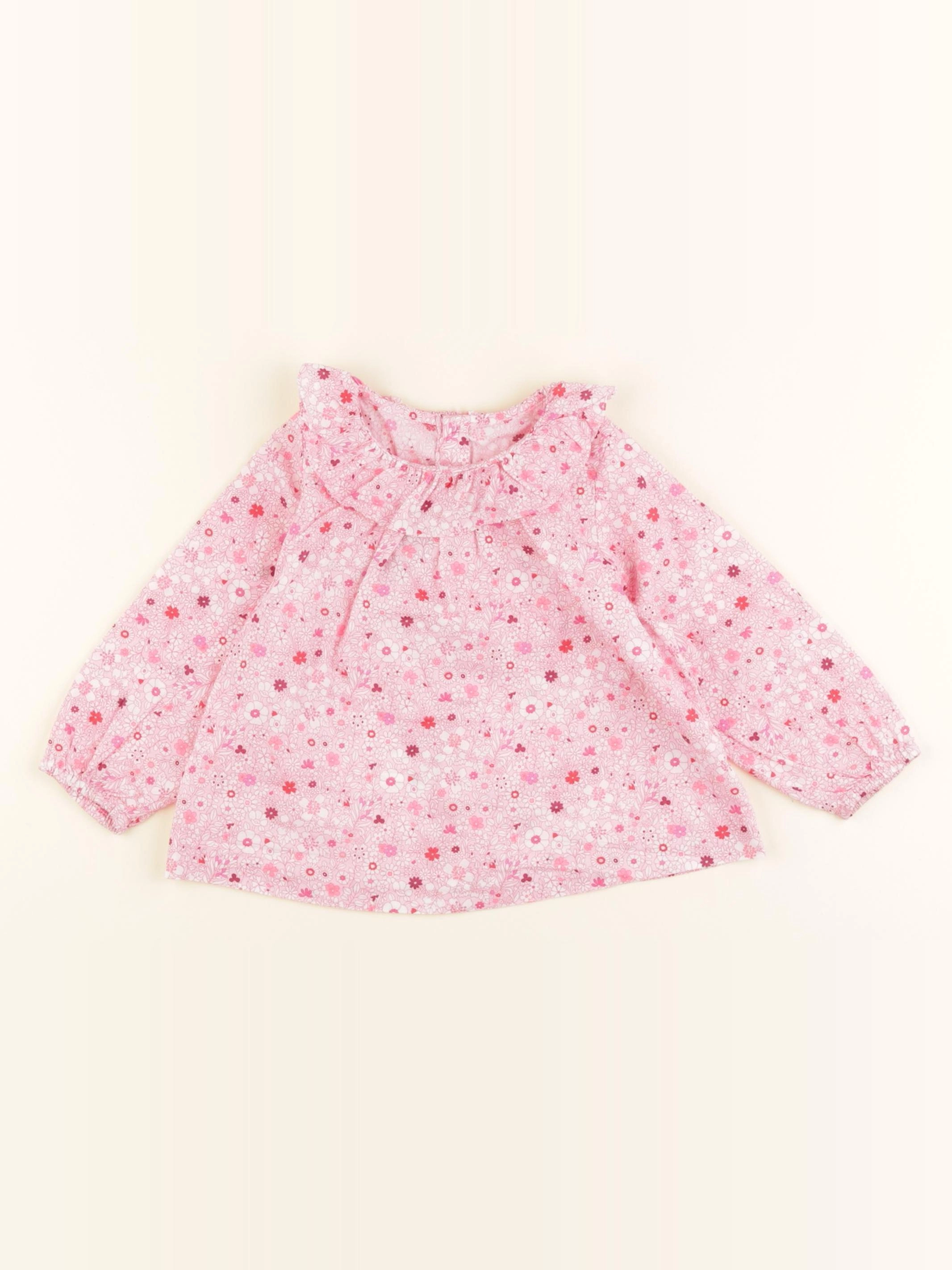 Jacadi - blouse liberty rose - 12 mois