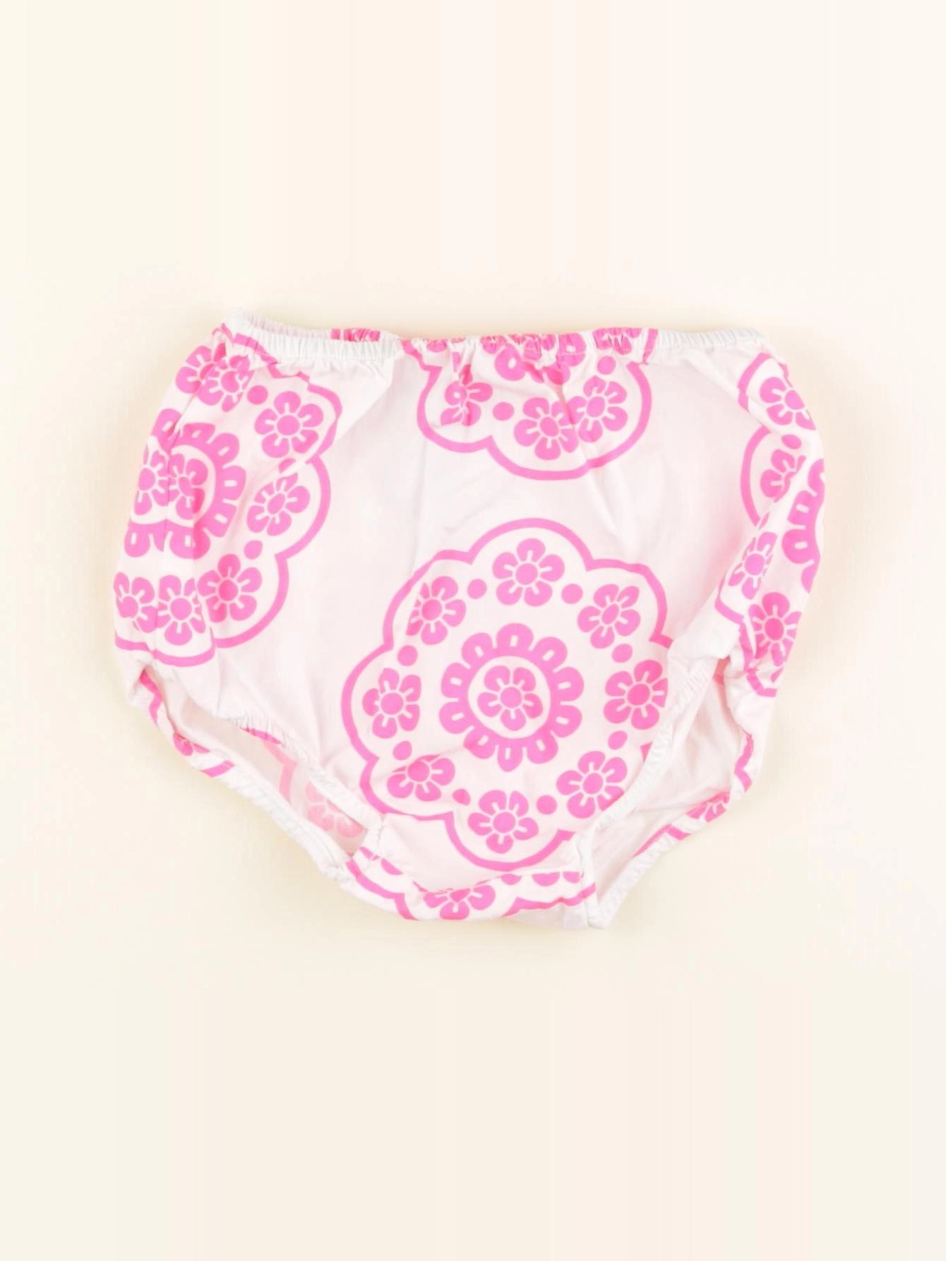 Jacadi - bloomer blanc, rose - 24 mois