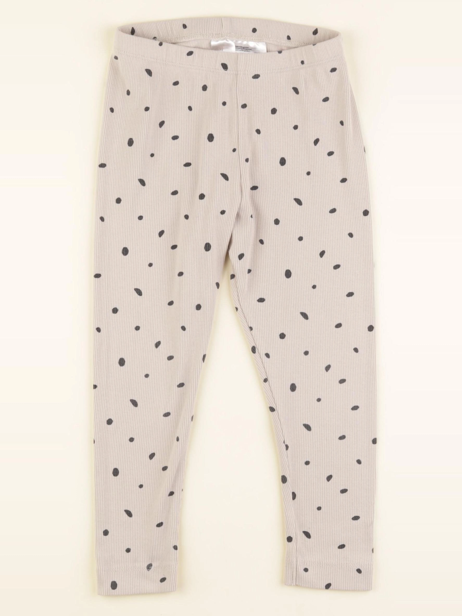 H&M - legging beige - 3/4 ans