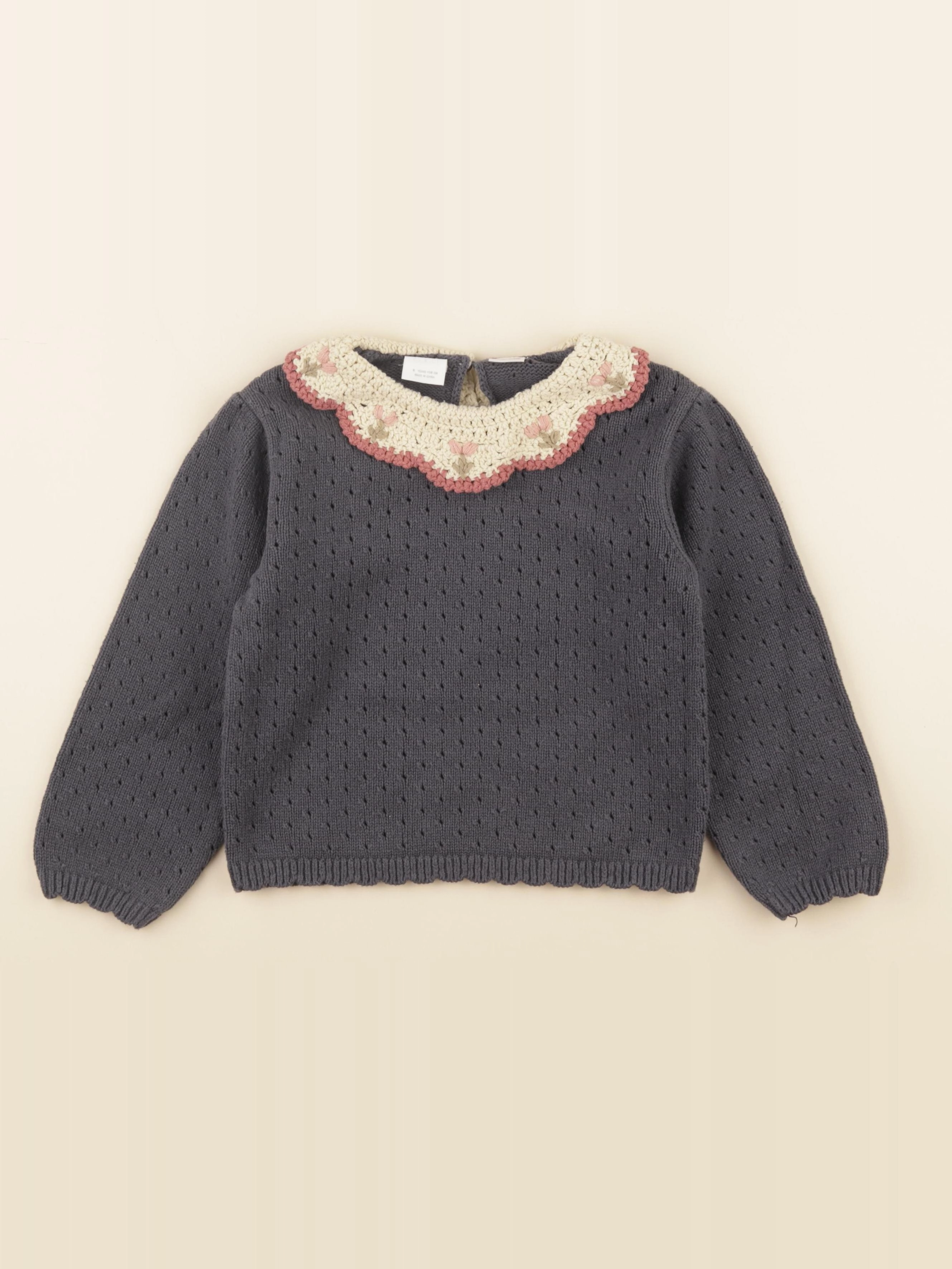 Zara - pull gris - 6 ans