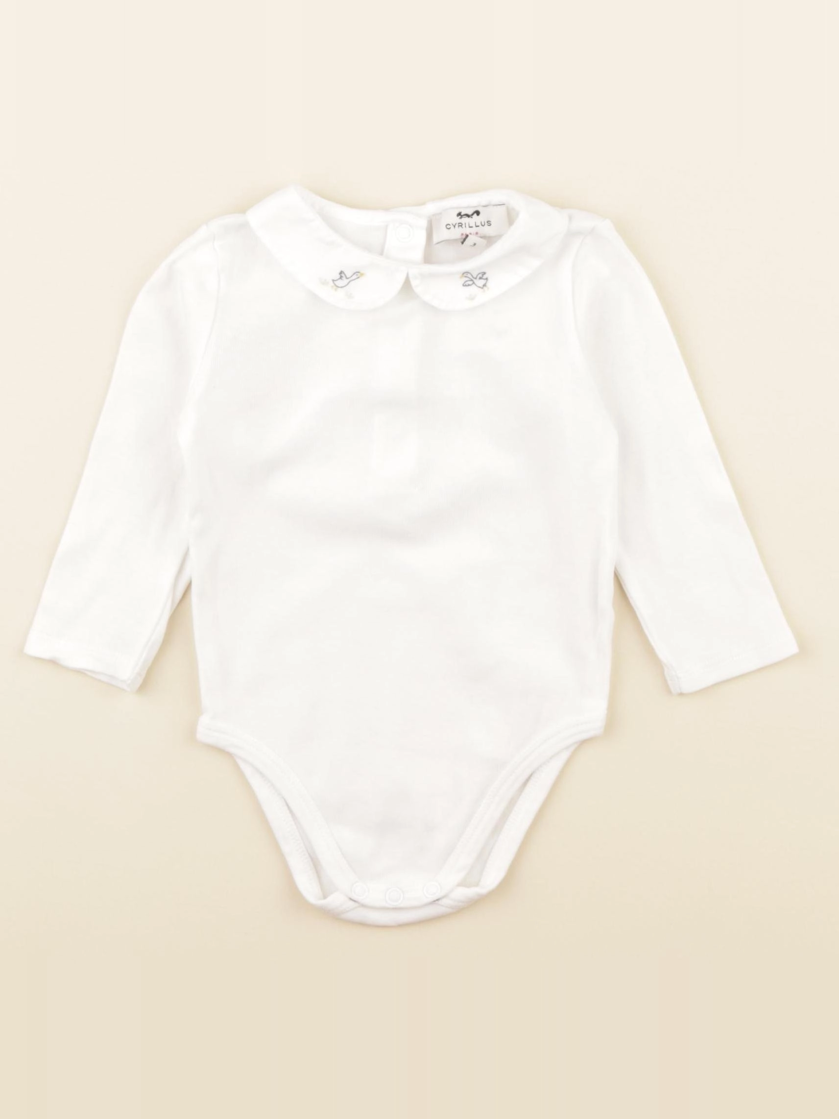 Cyrillus - body à col blanc - 18 mois