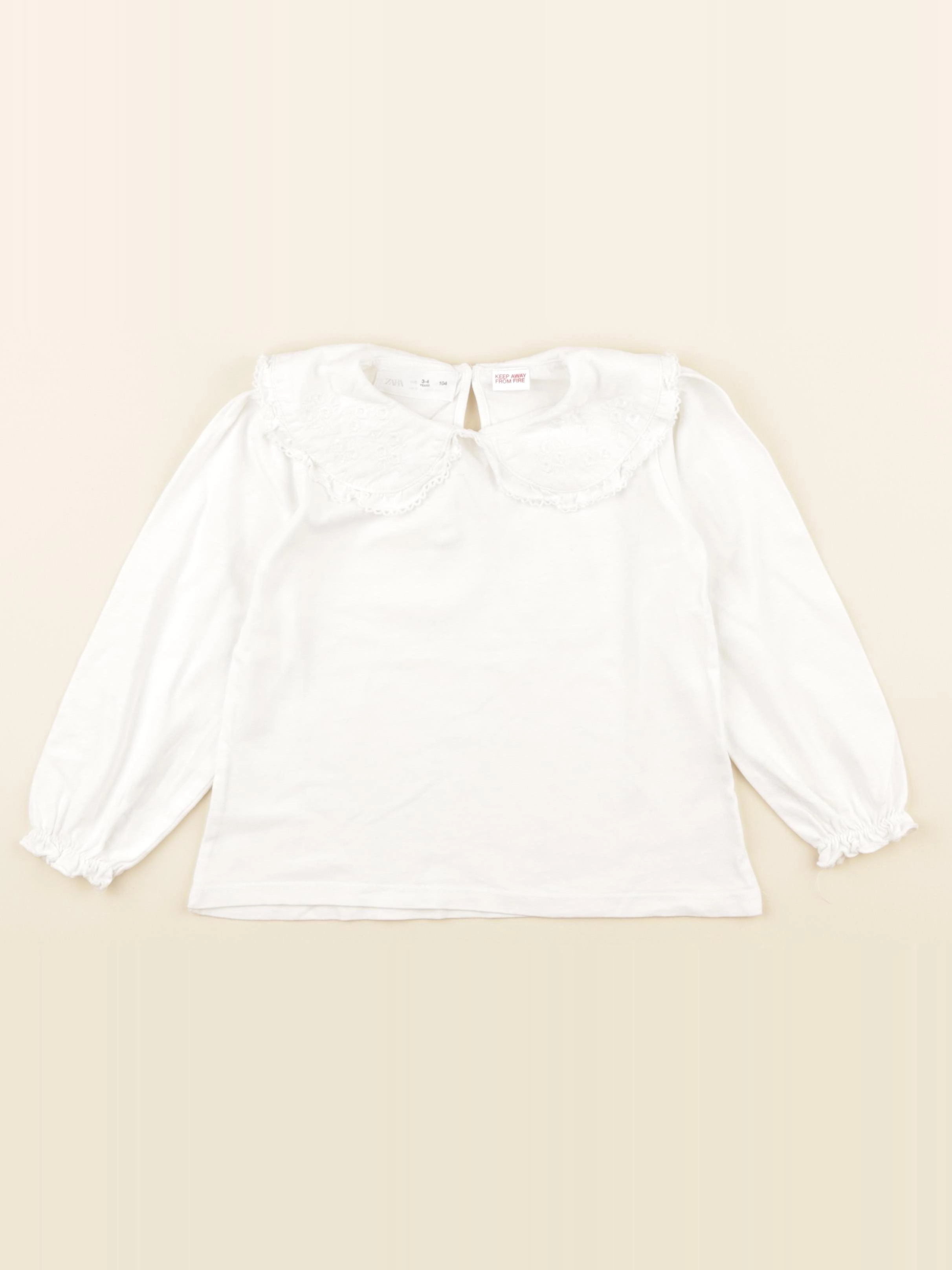 Zara - tee-shirt blanc - 3/4 ans
