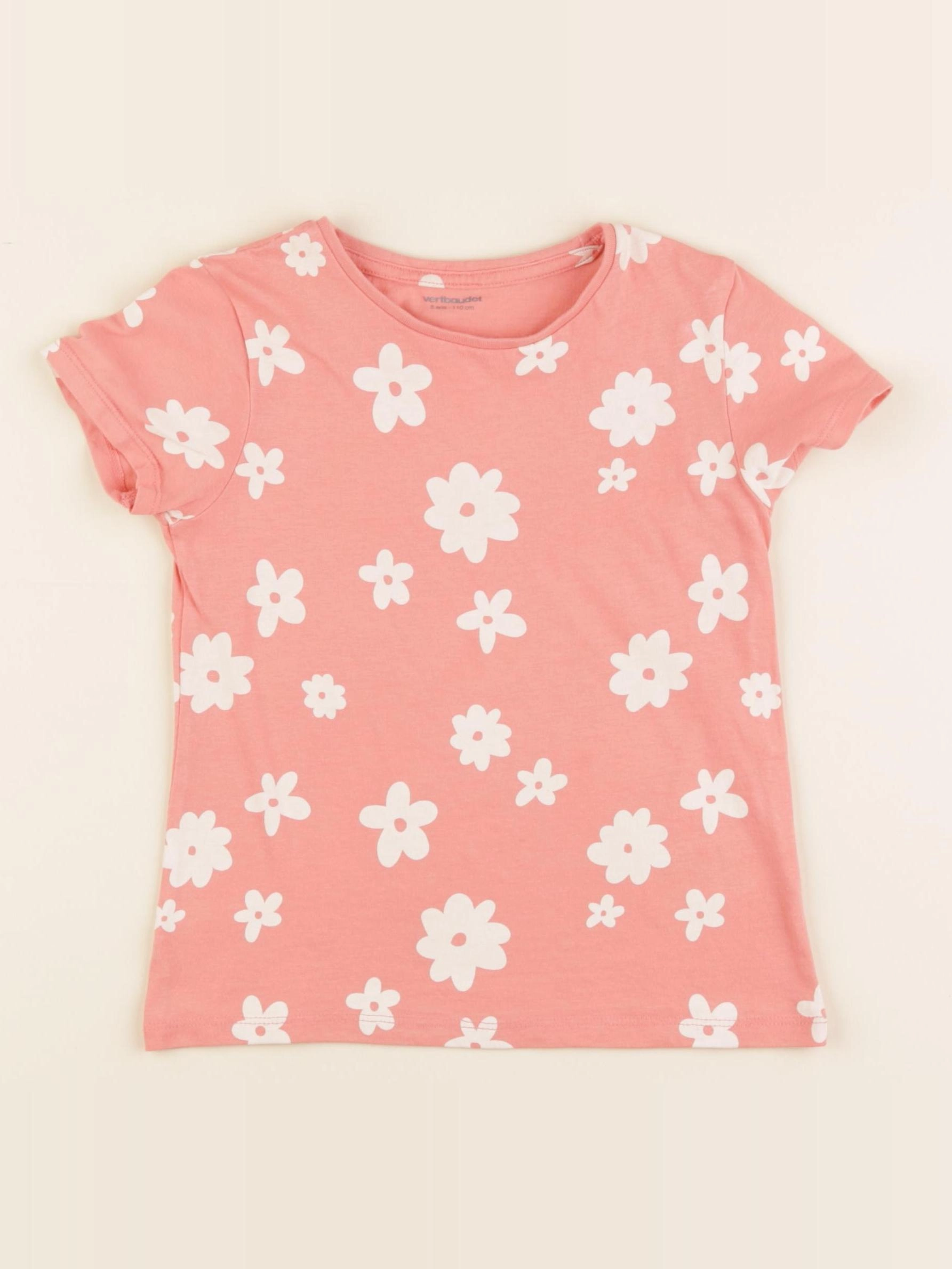 Vertbaudet - tee-shirt rose - 5 ans