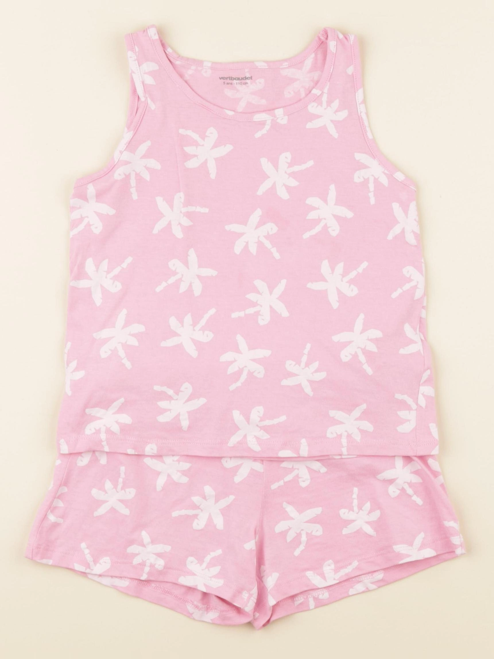 Vertbaudet - ensemble rose - 5 ans