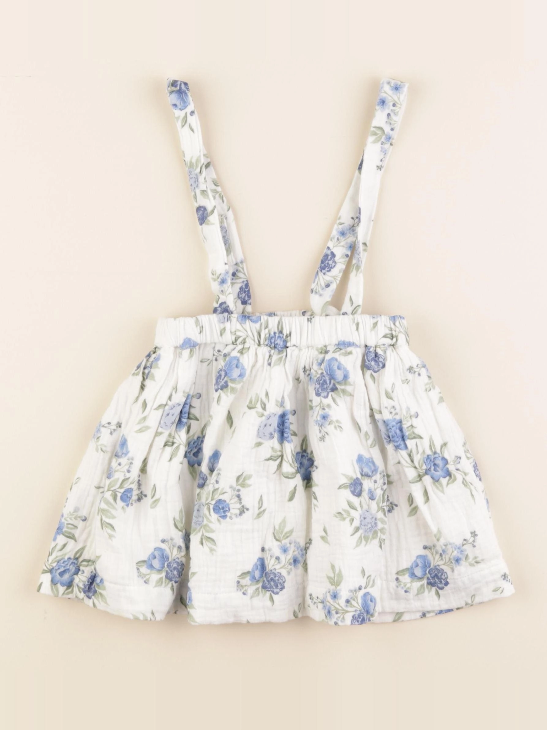 Vertbaudet - jupe blanc, bleu - 3 ans