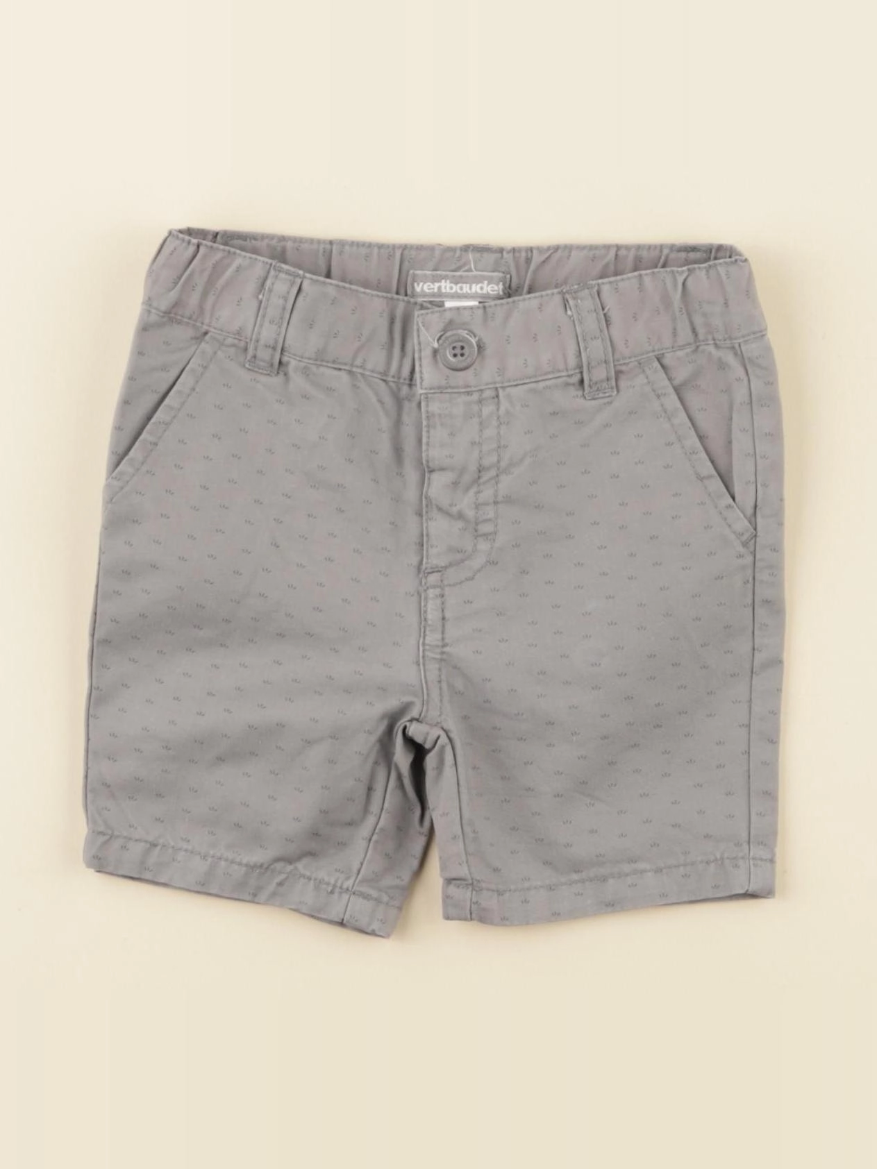 Vertbaudet - short gris - 6 mois