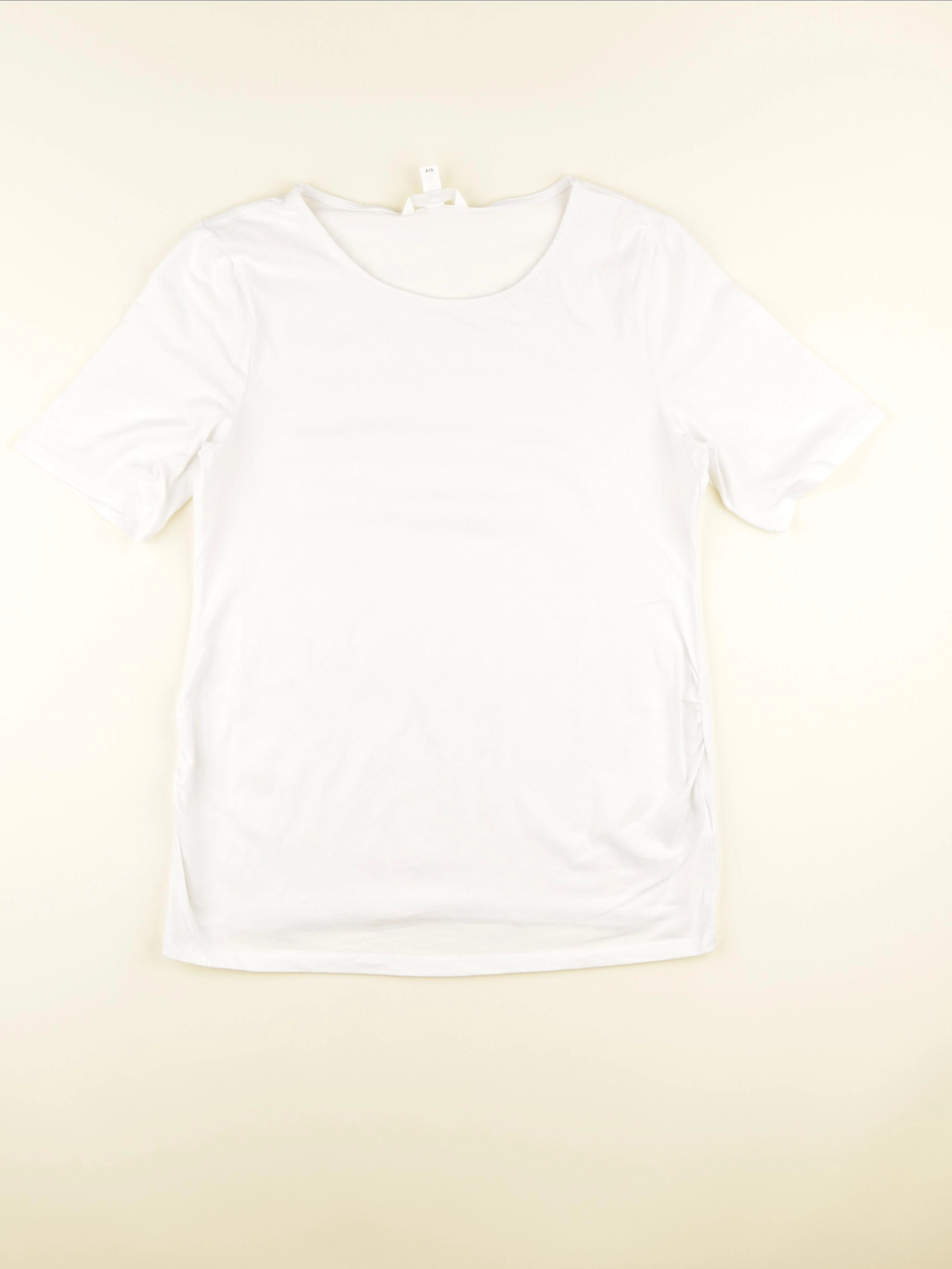 H&M - tee-shirt grossesse blanc - 40 à 42