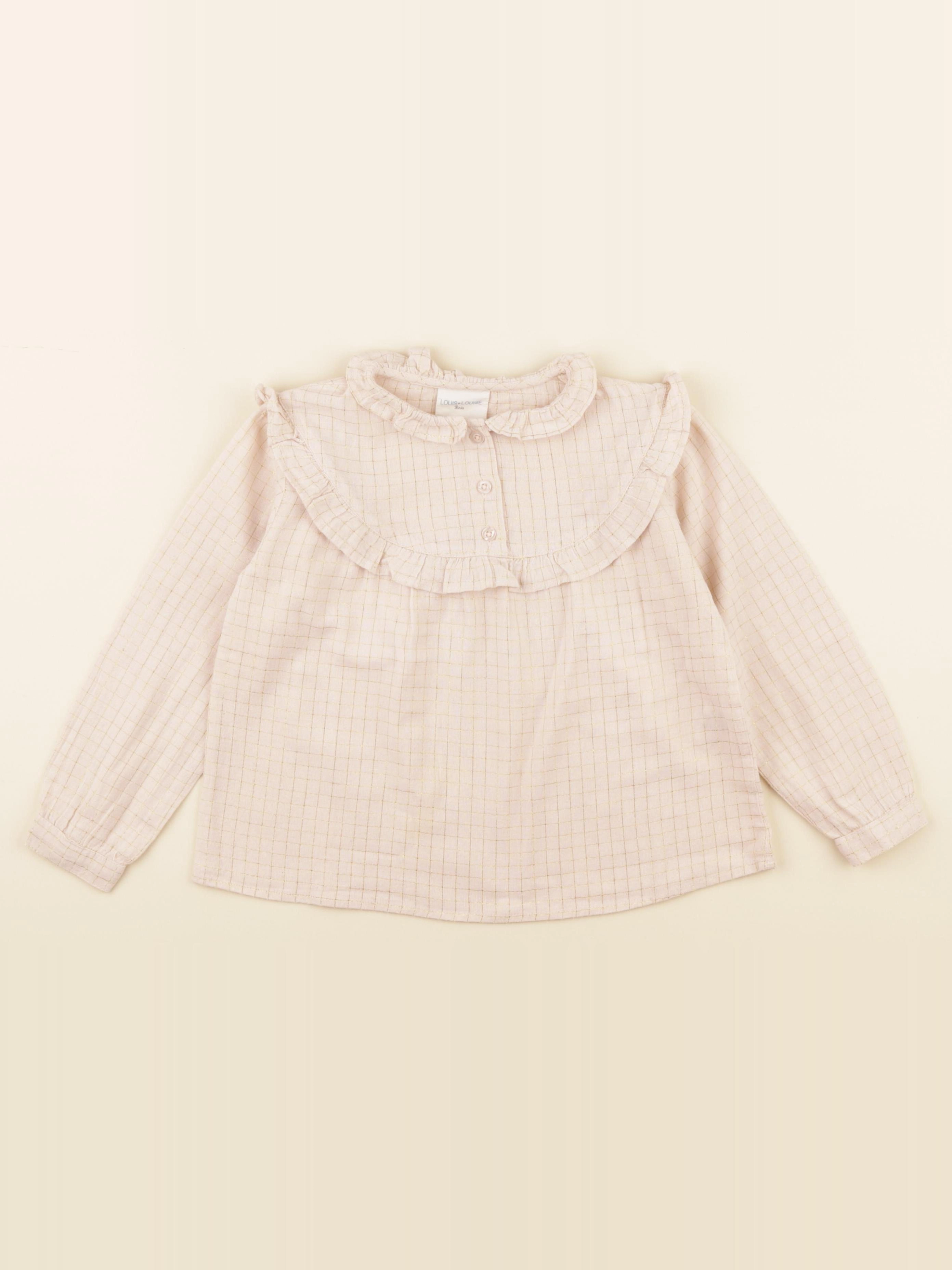 Louis Louise - blouse beige, or - 6 ans