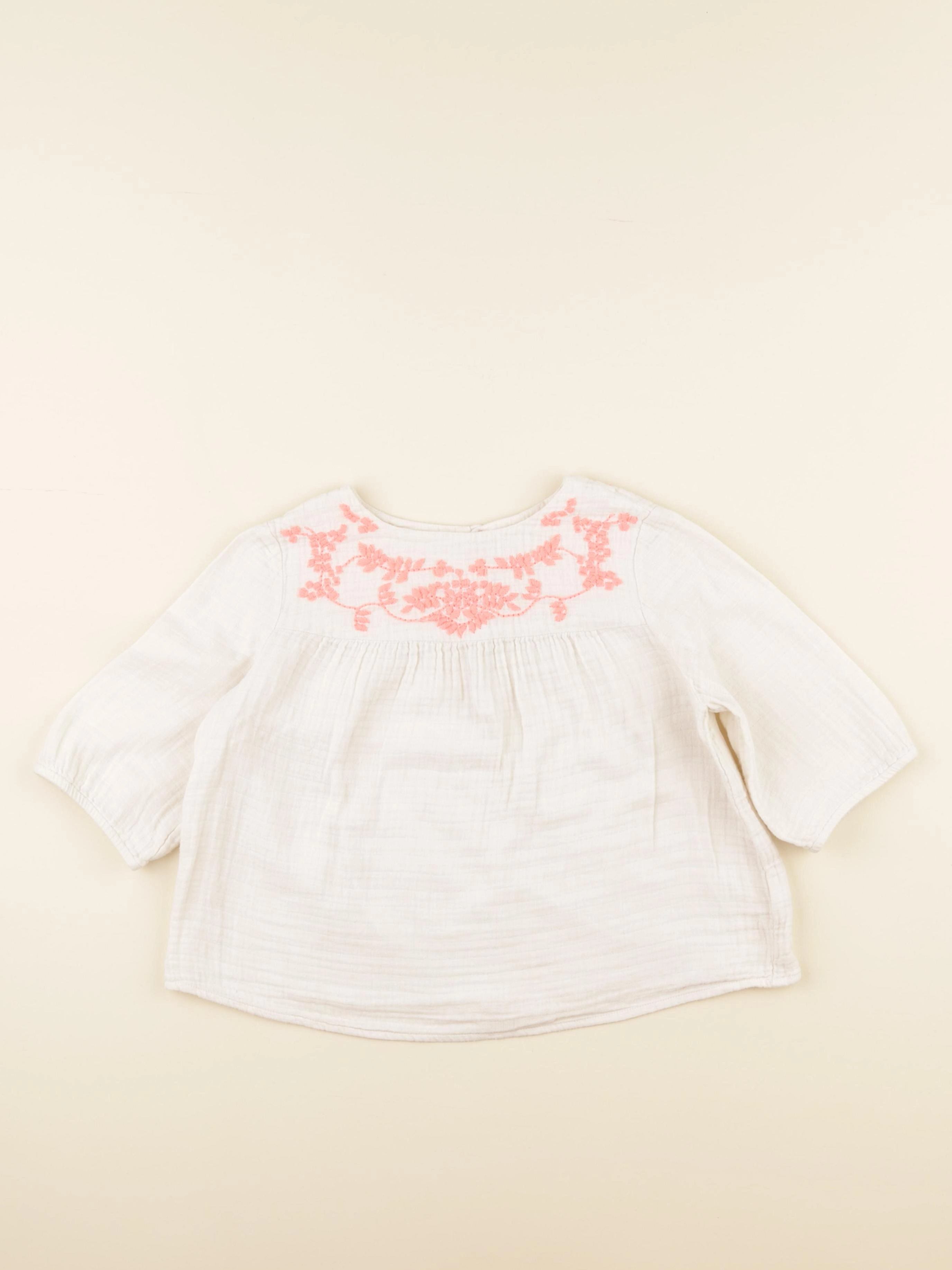 Bonpoint - blouse beige - 6 ans