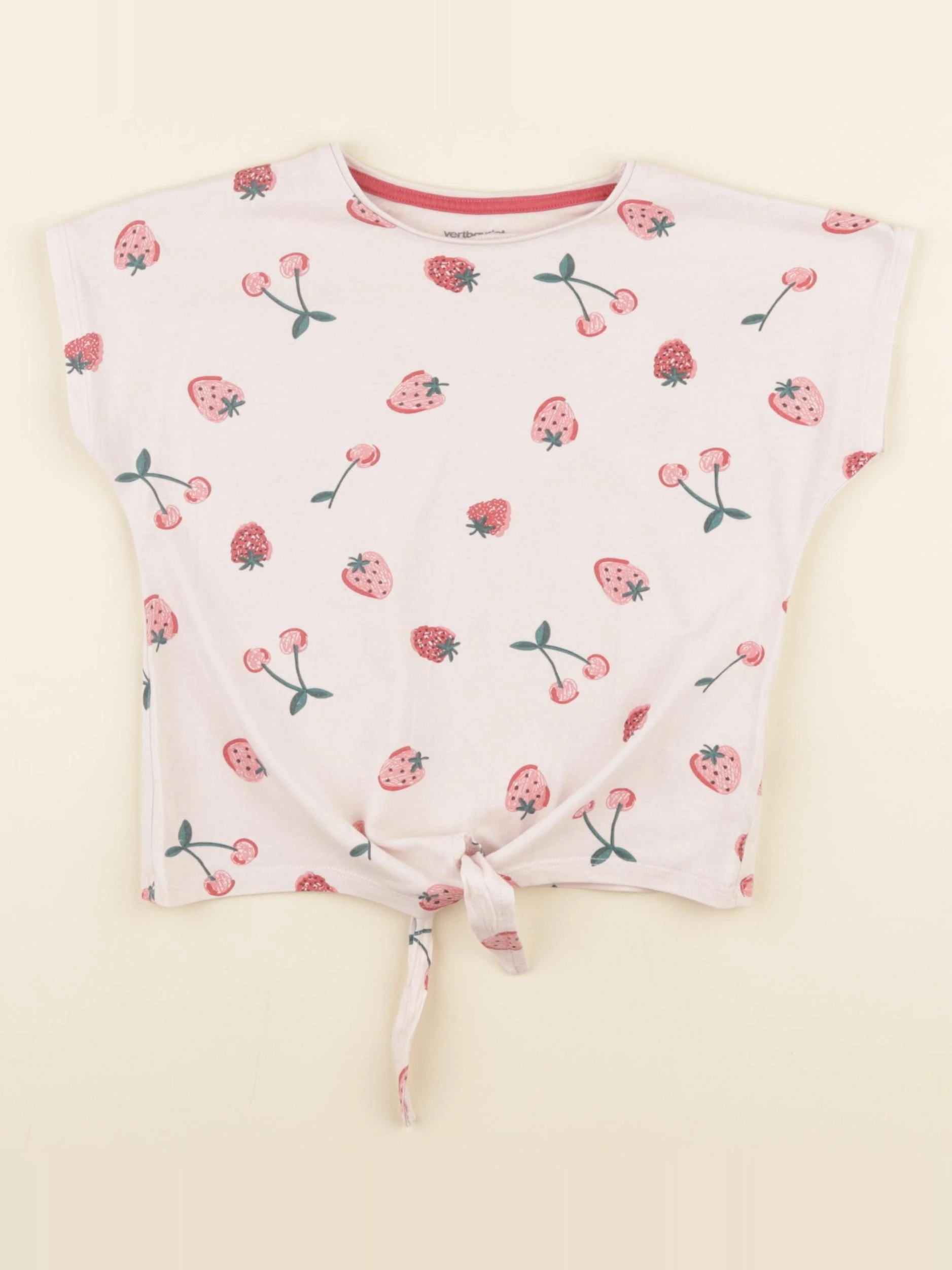 Vertbaudet - tee-shirt rose - 5 ans