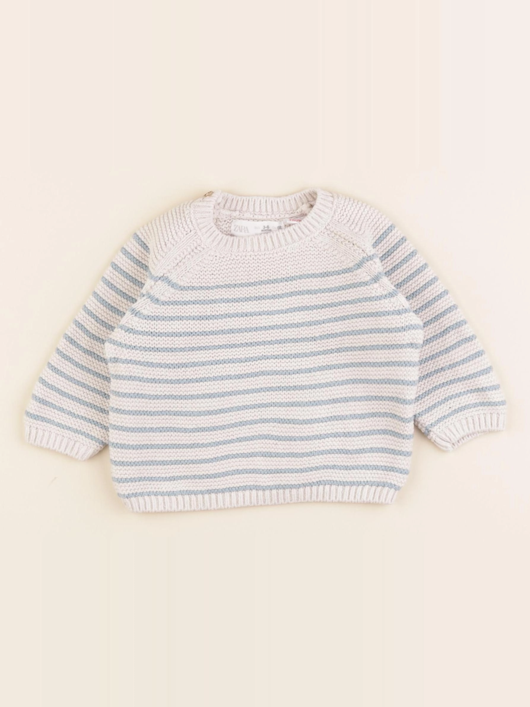 Zara - pull beige - 3/6 mois