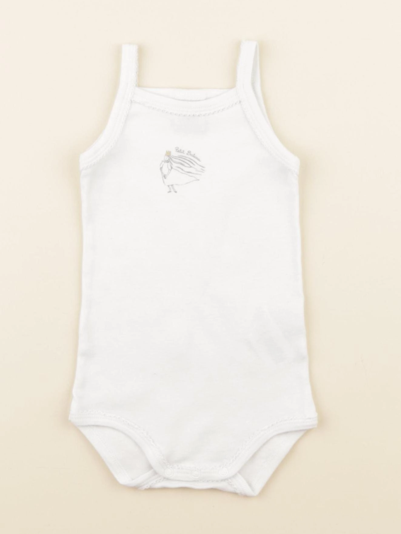 Petit Bateau - body blanc - 6 mois