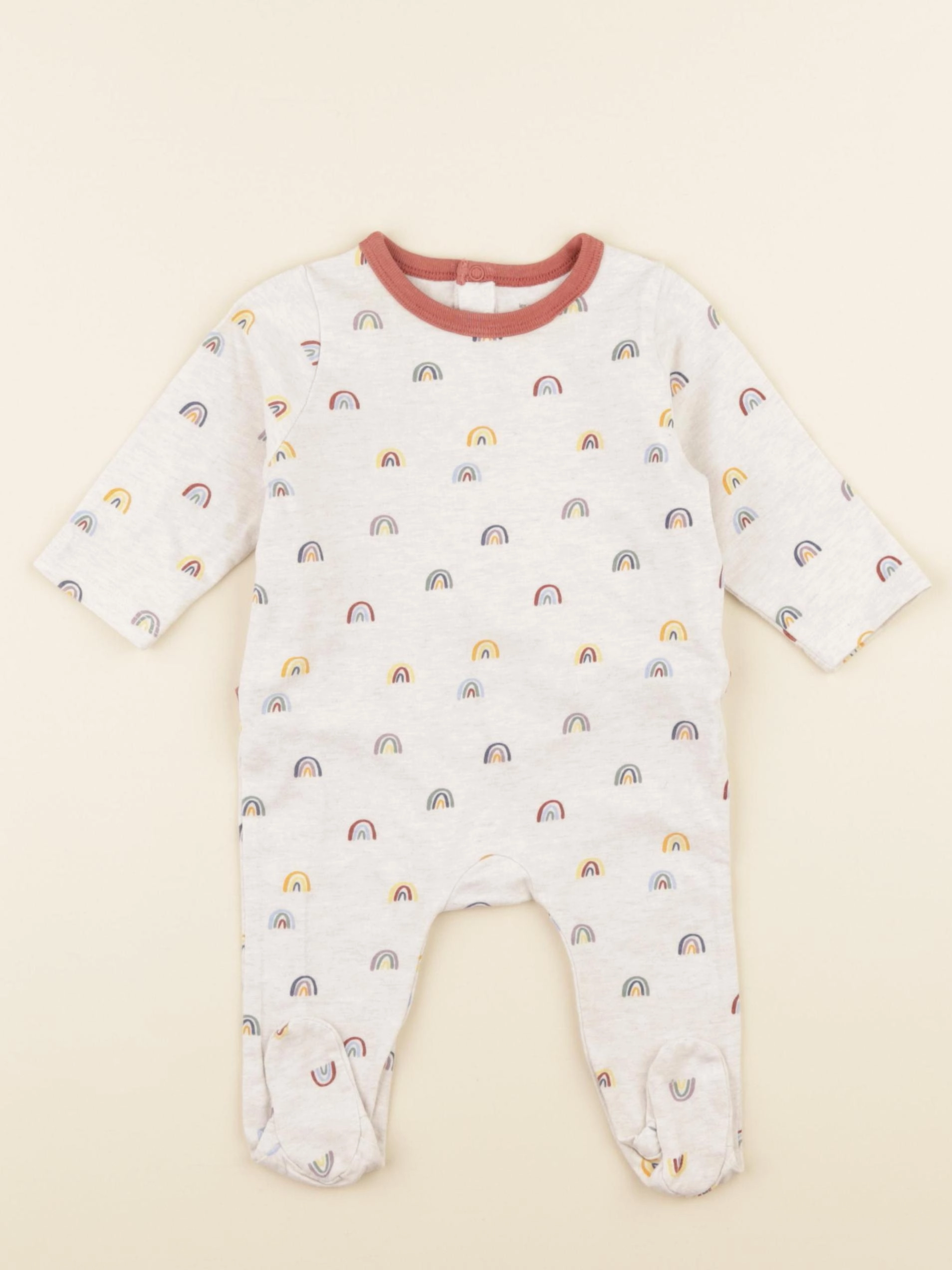 Boutchou - pyjama coton beige - 3 mois
