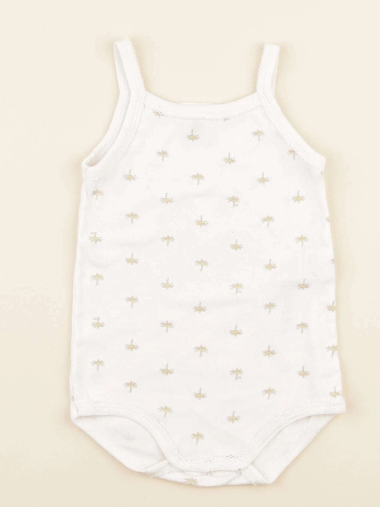 Petit Bateau - body blanc - 12 mois