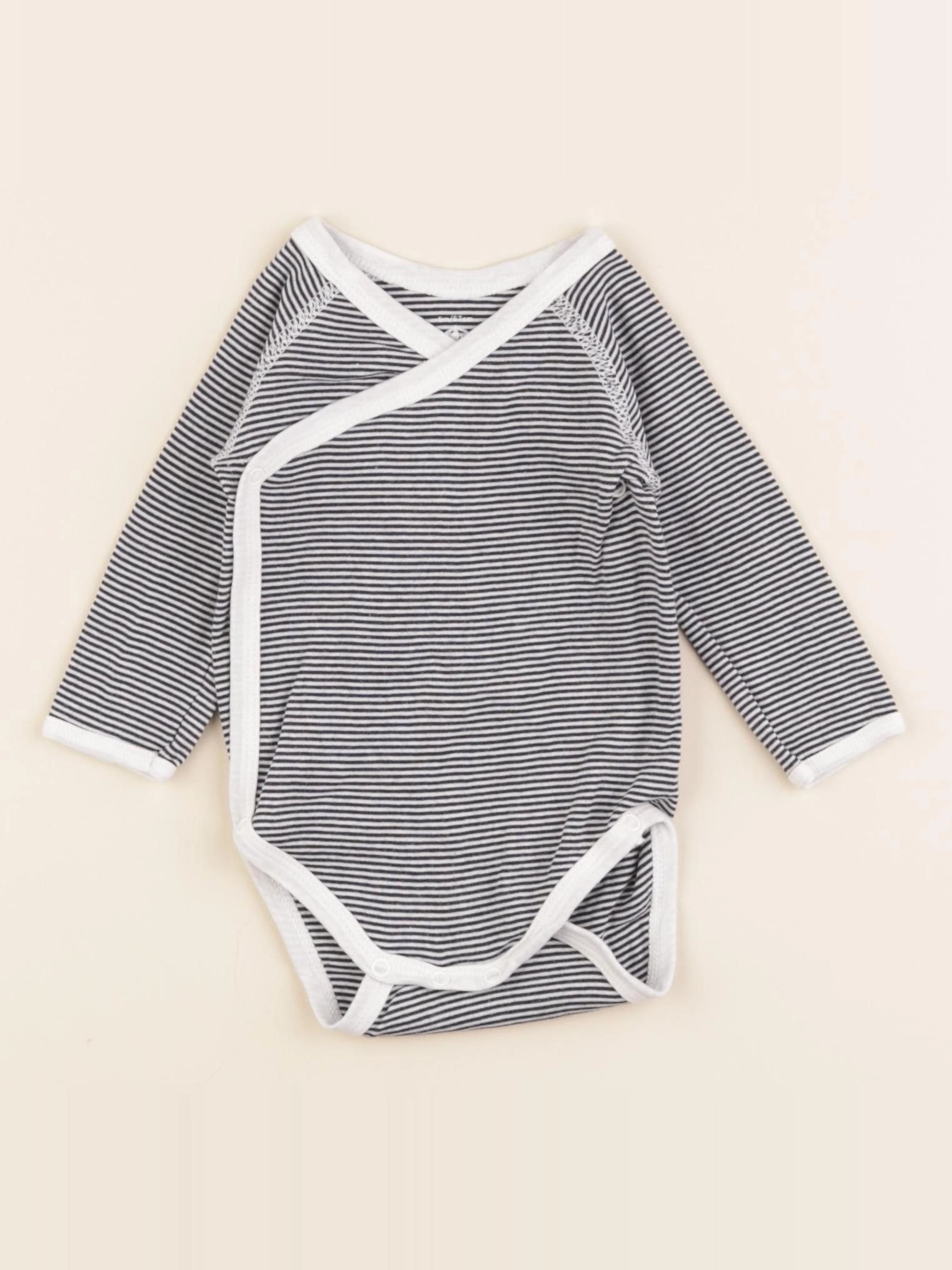 Petit Bateau - body bleu - 6 mois