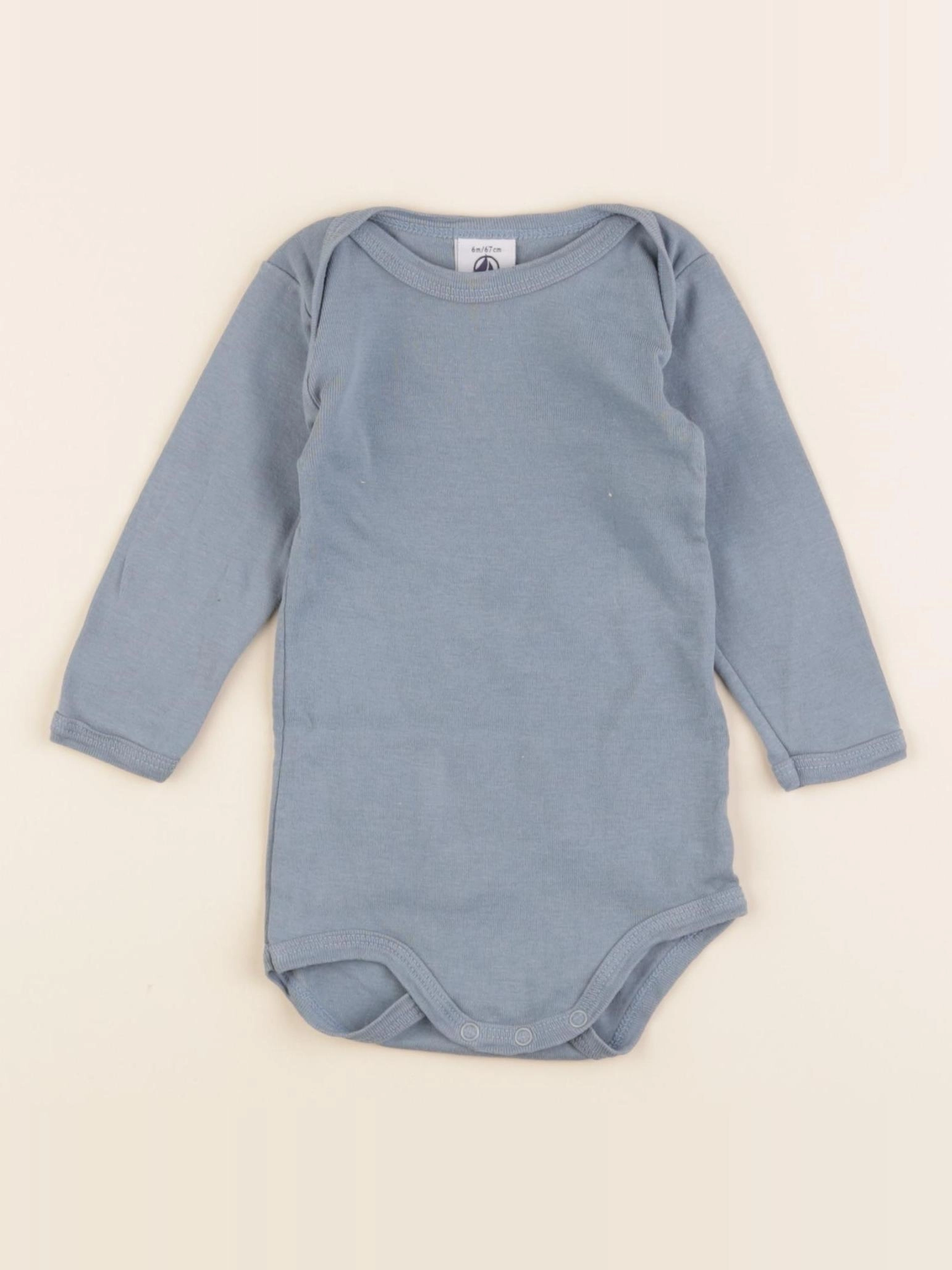 Petit Bateau - body bleu - 6 mois