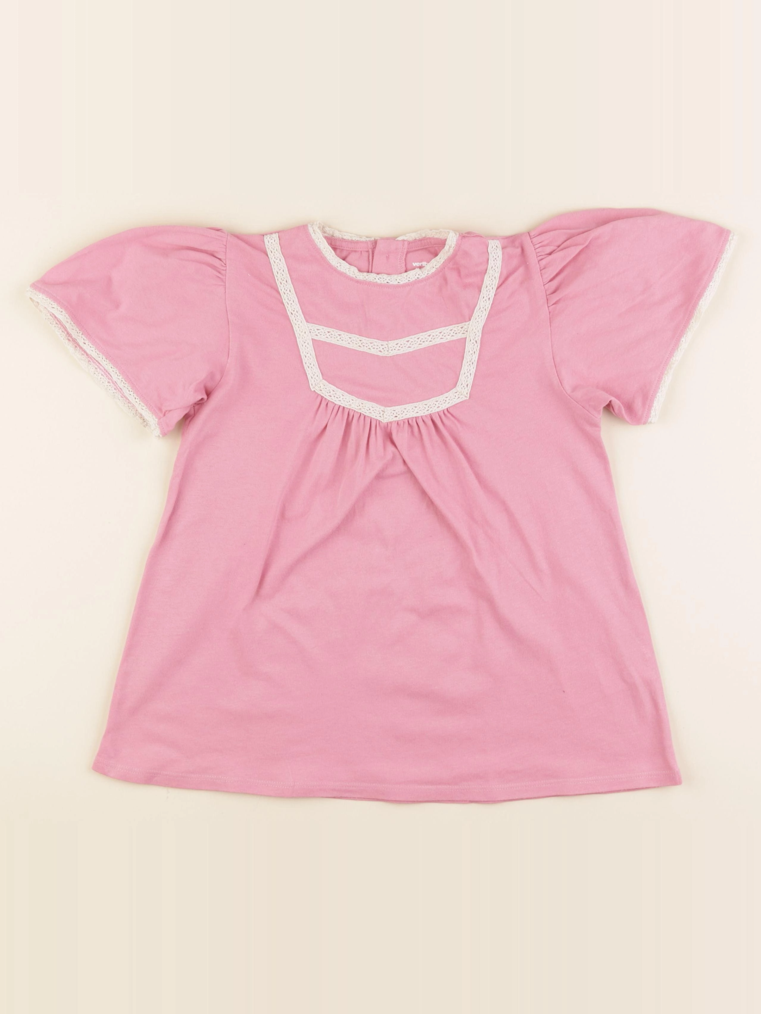 Vertbaudet - tee-shirt rose - 10 ans
