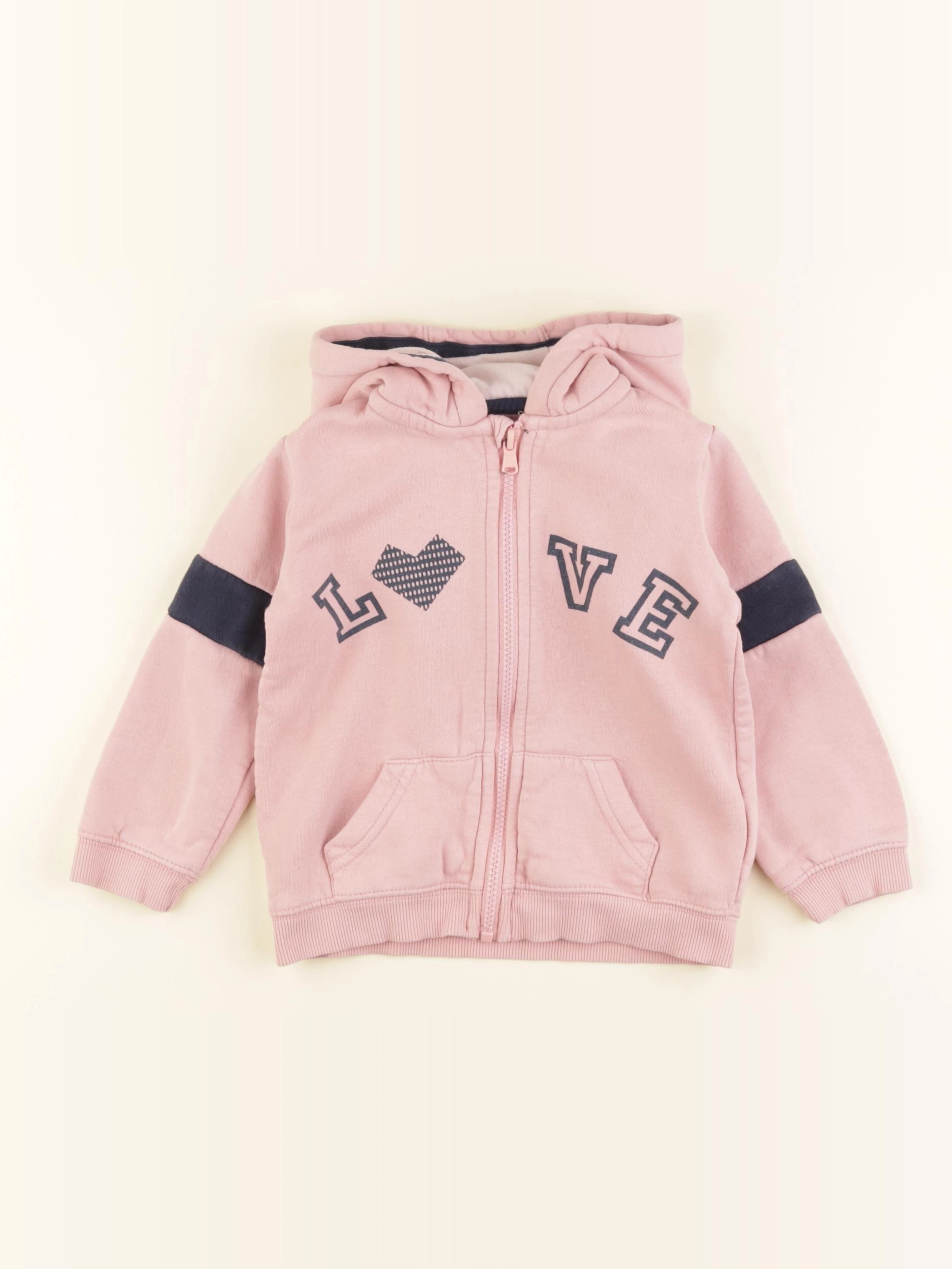 Vertbaudet - sweat rose - 4 ans