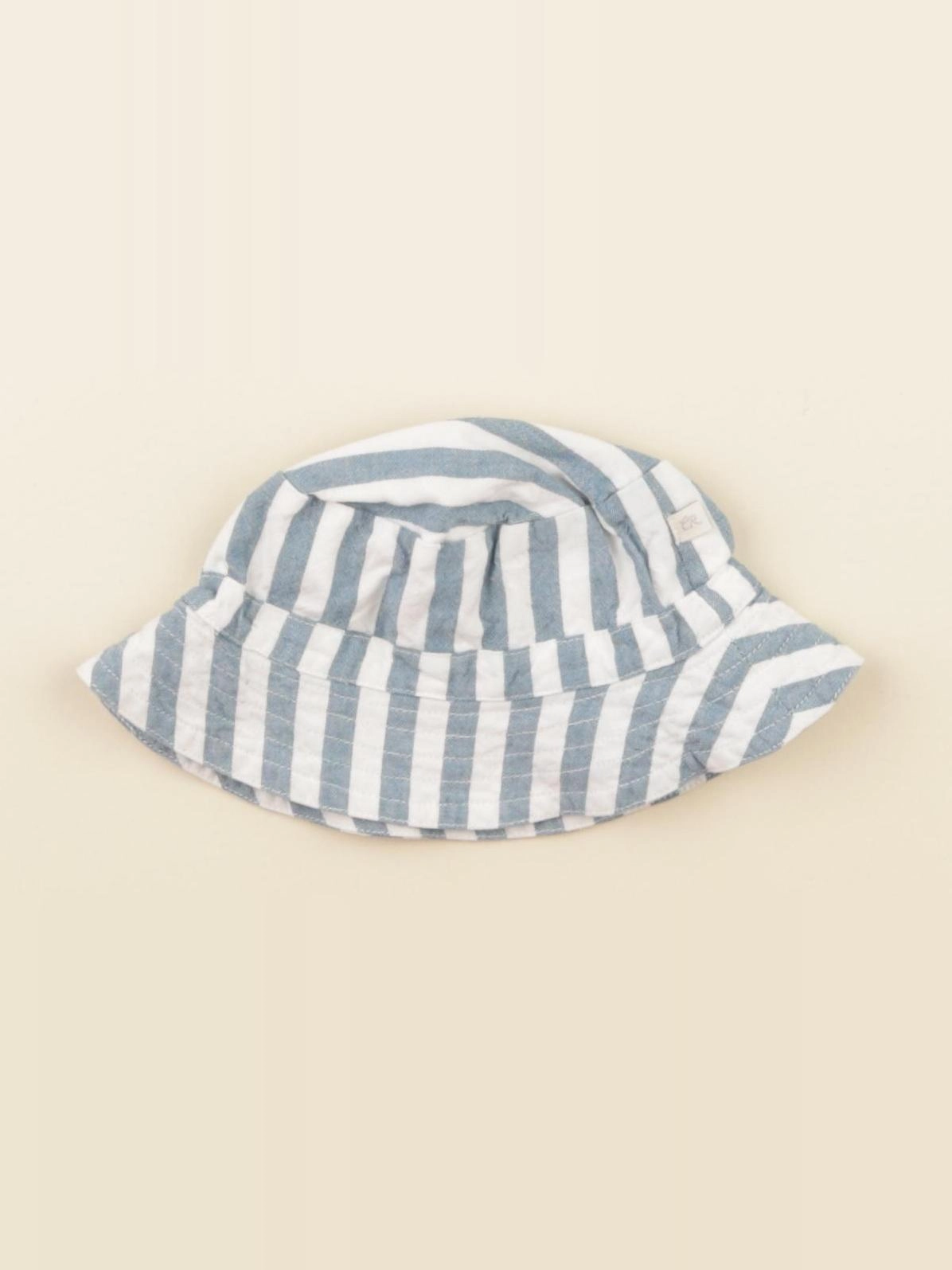 Cadet Rousselle - chapeau bleu, blanc - 3/6 mois