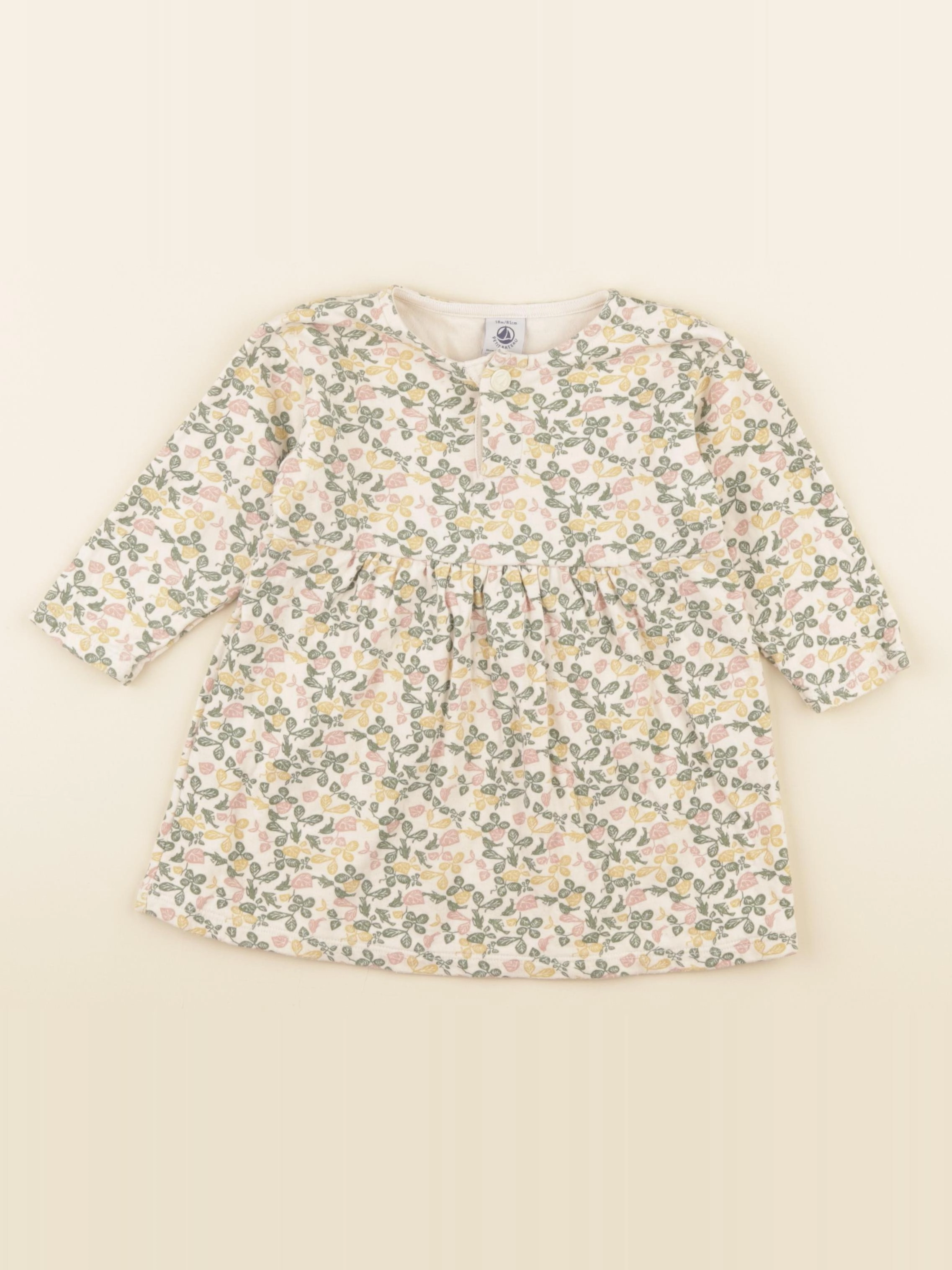 Petit Bateau - robe jaune, multicolore - 18 mois