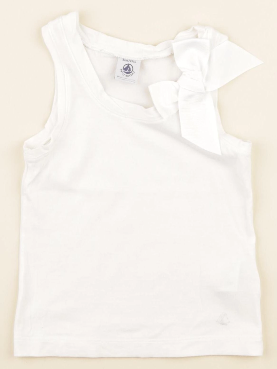 Petit Bateau - débardeur blanc - 3 ans