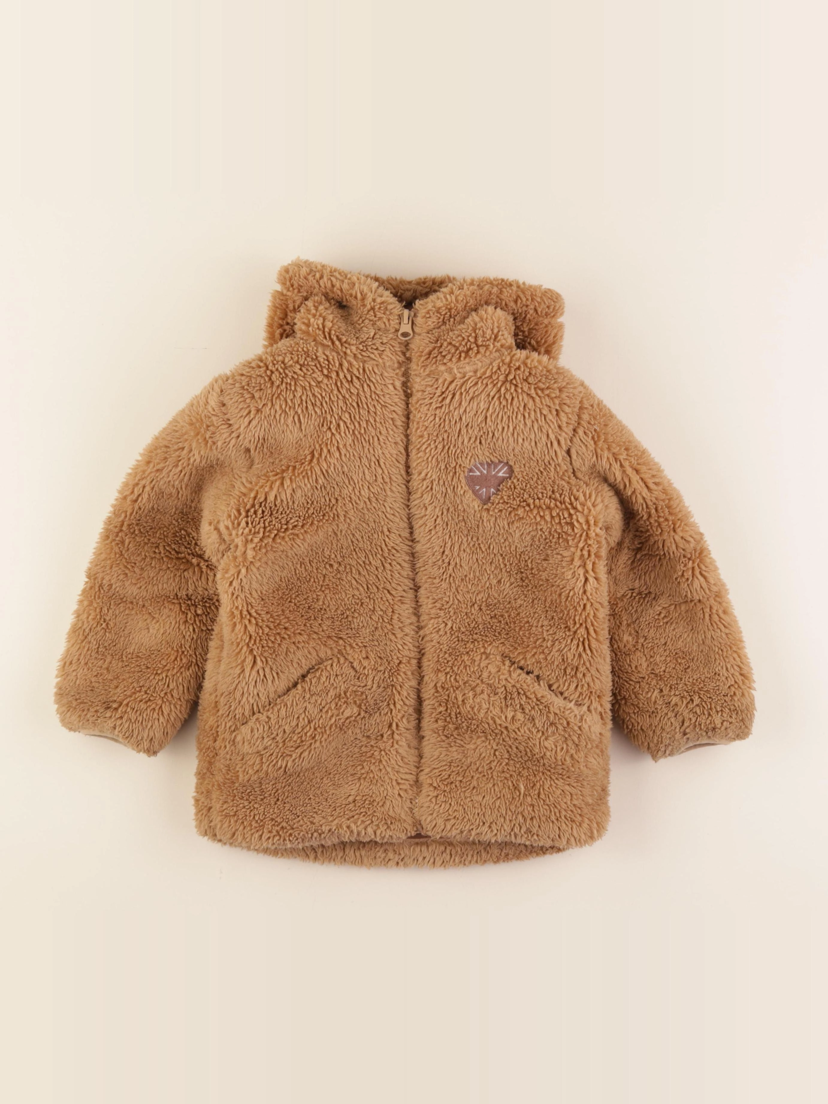 Vertbaudet - manteau marron - 4 ans