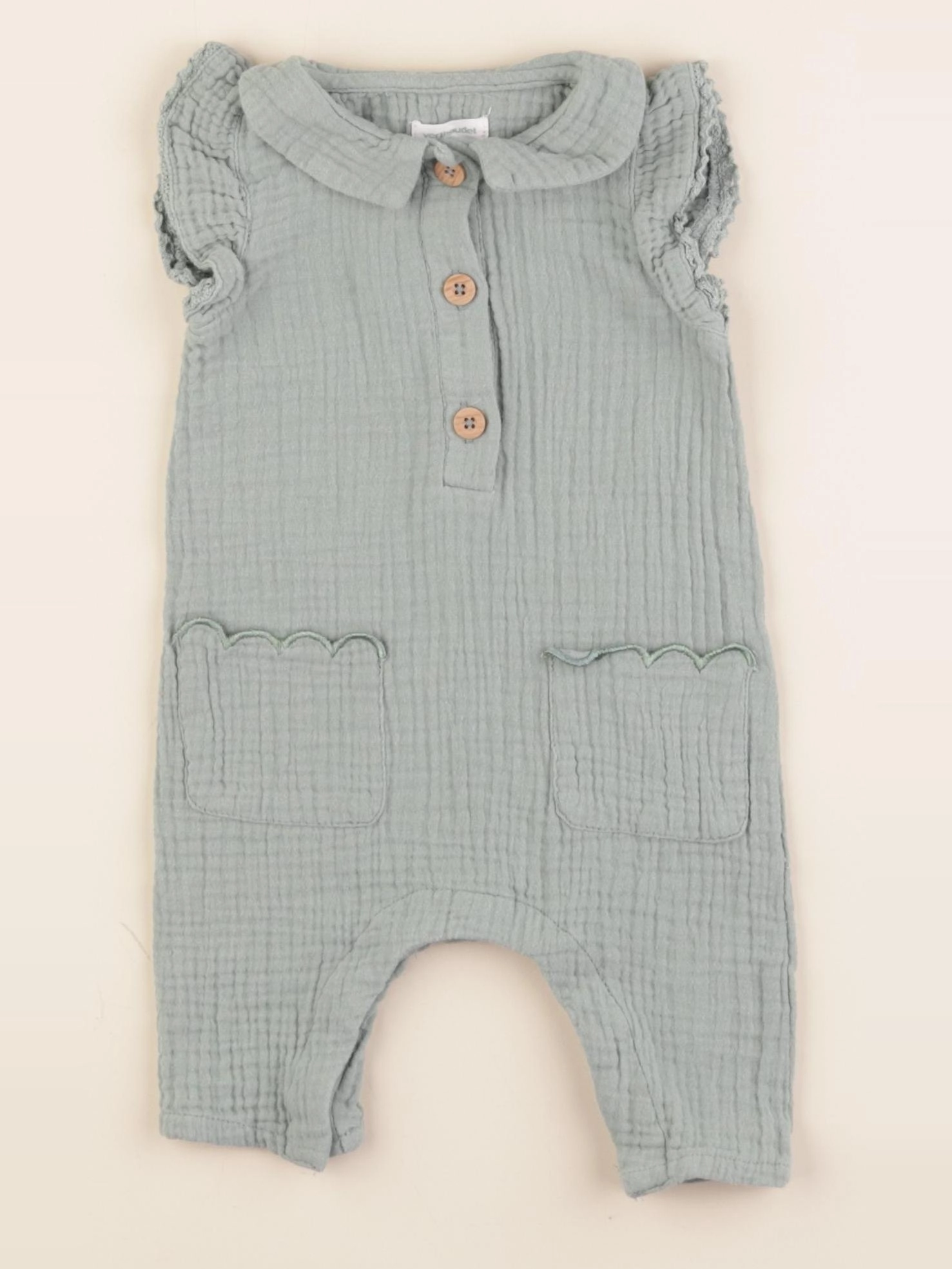 Vertbaudet - combinaison vert - 3 mois