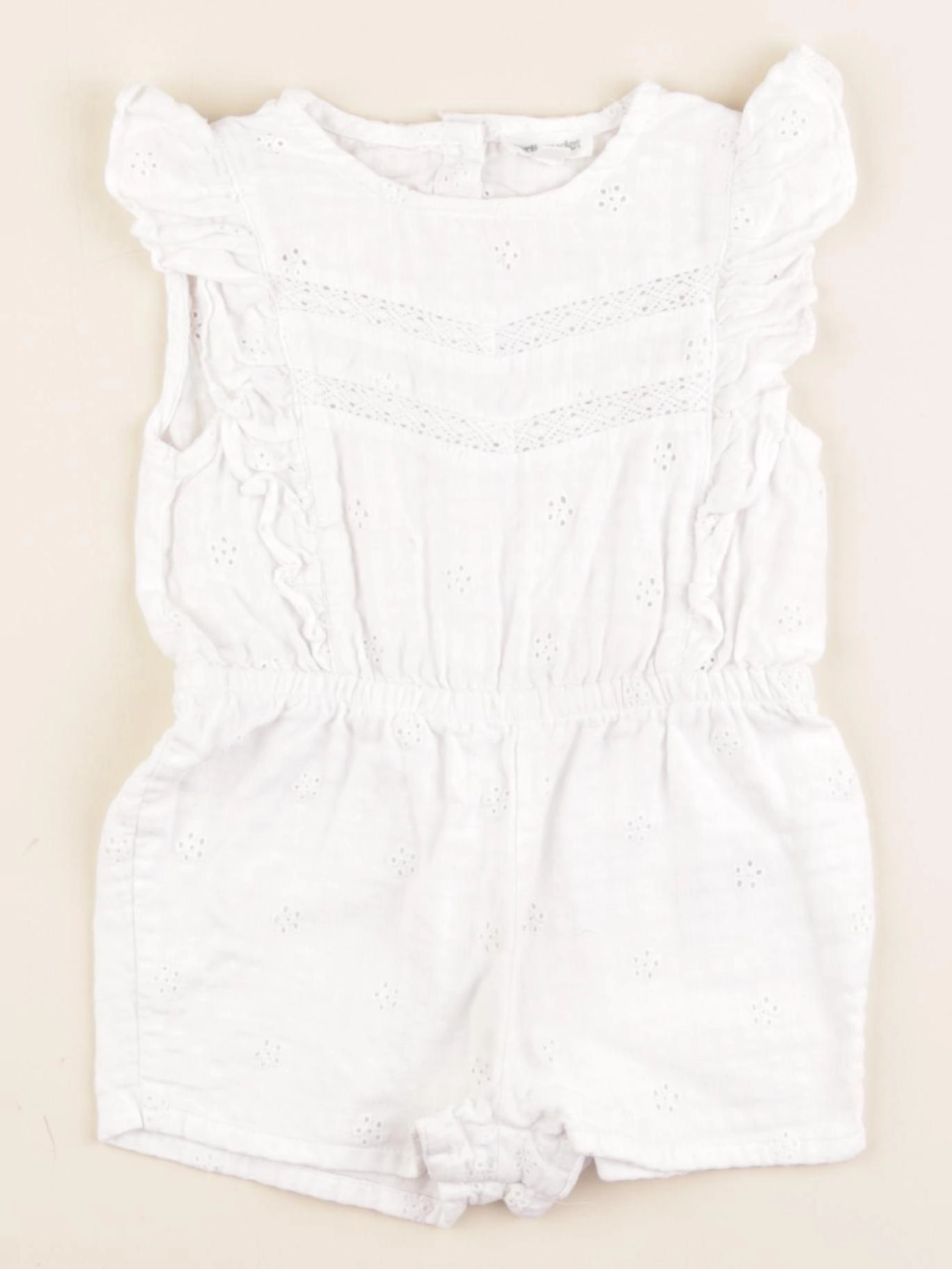 Vertbaudet - combinaison blanc - 2 ans