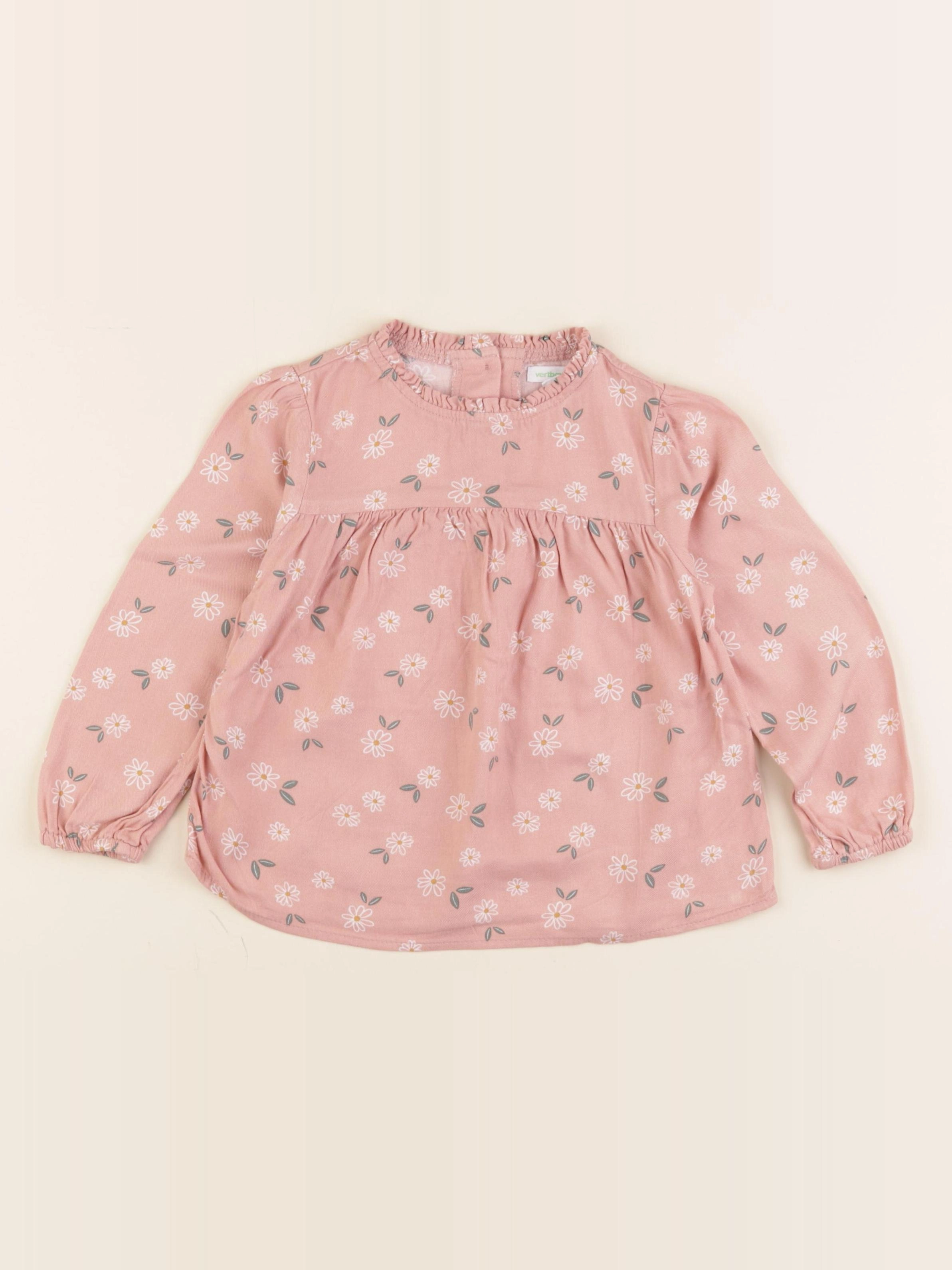 Vertbaudet - blouse rose - 4 ans