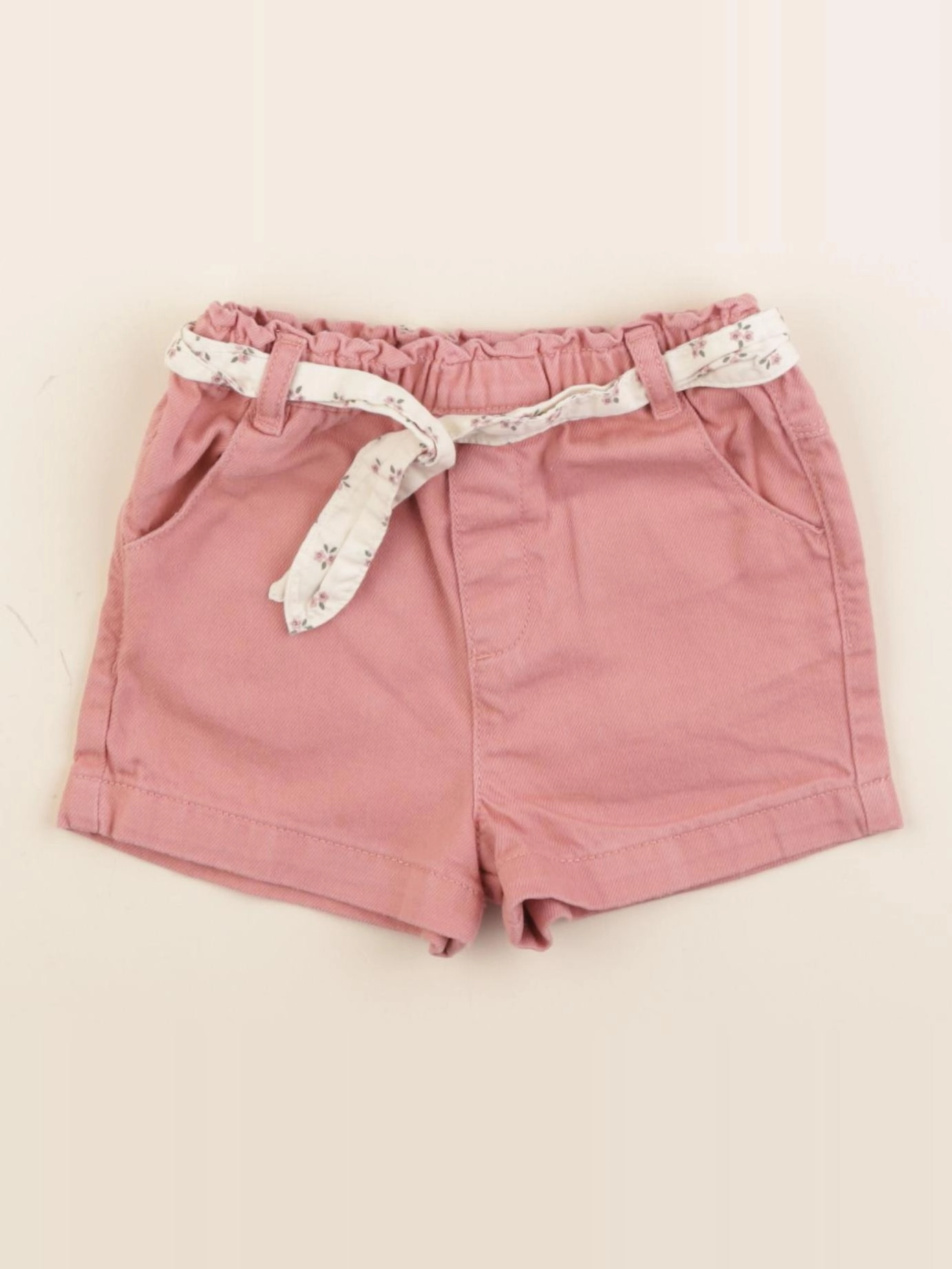 Vertbaudet - short rose - 18 mois