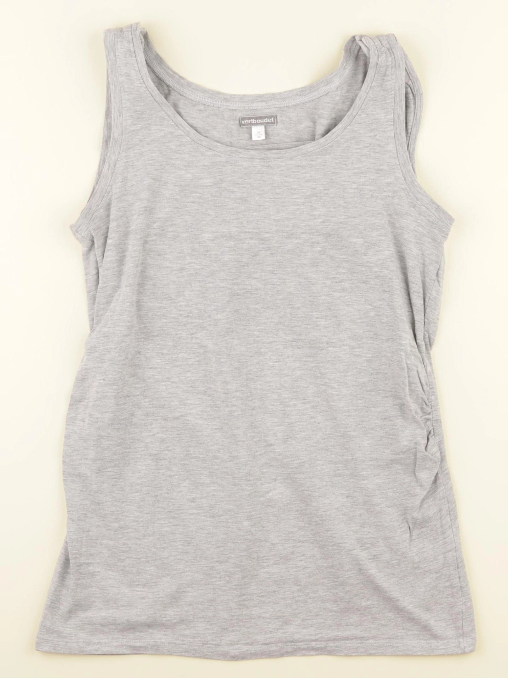 Vertbaudet - débardeur allaitement gris - 34 à 36